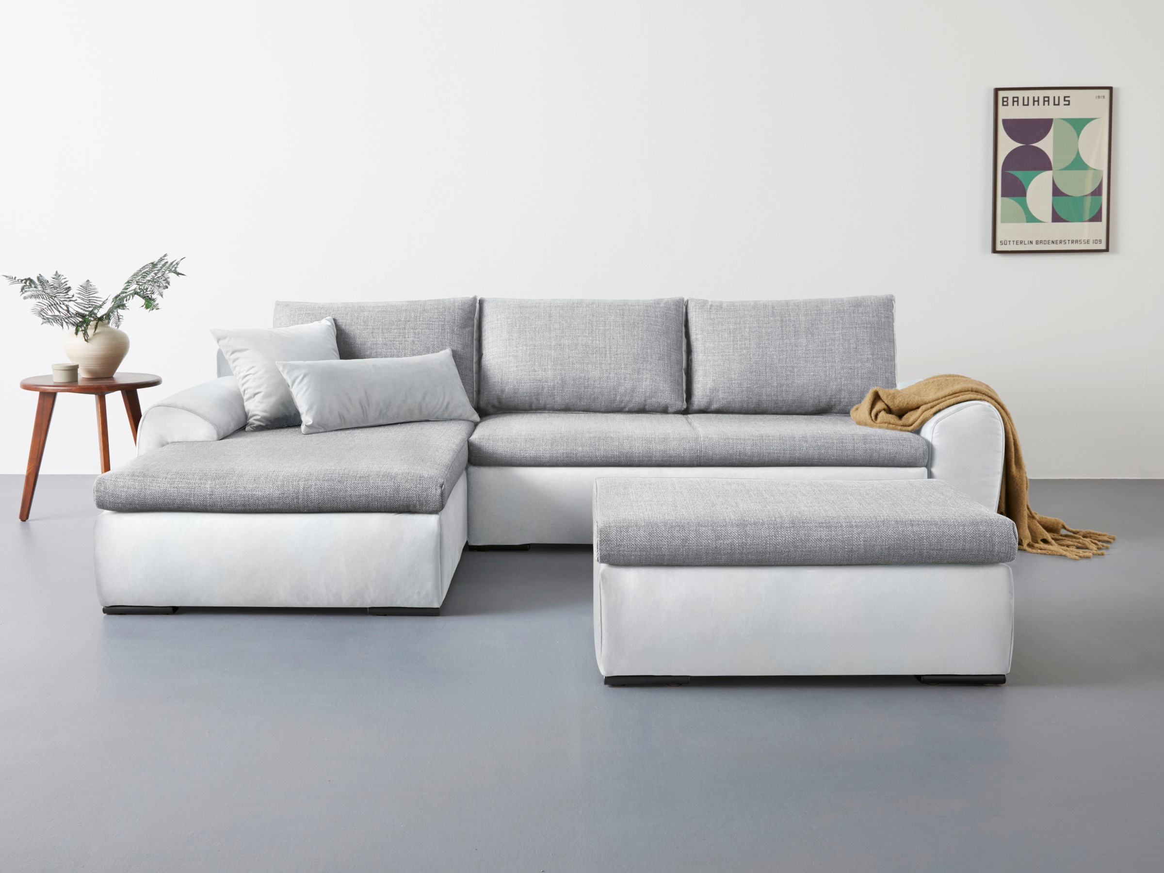 Home affaire Ecksofa Win L-Form, wahlweise mit Bettfunktion und Bettkasten