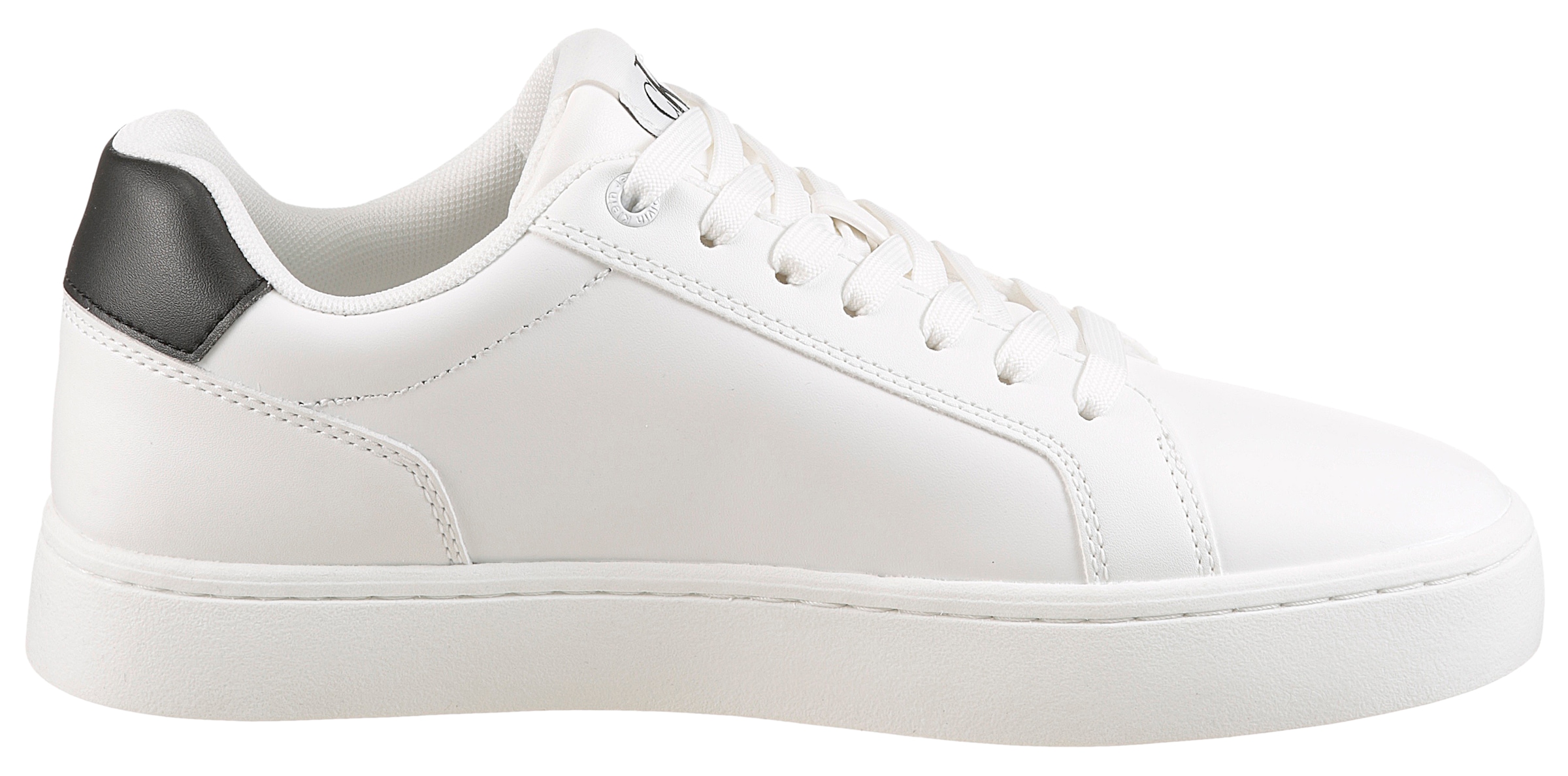 Calvin Klein Jeans Sneakers »CLASSIC CUPSOLE MONO LTH«  baskets de loisirs, chaussures basses, à lacets au style classique