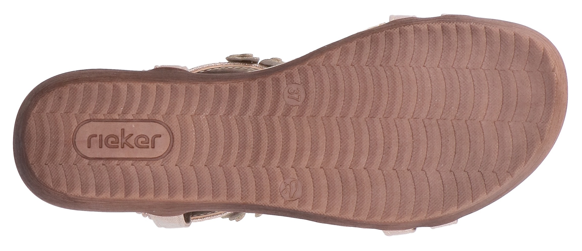 Rieker Sandale  chaussure d'été, chaussure de vacances avec décoration florale et strass