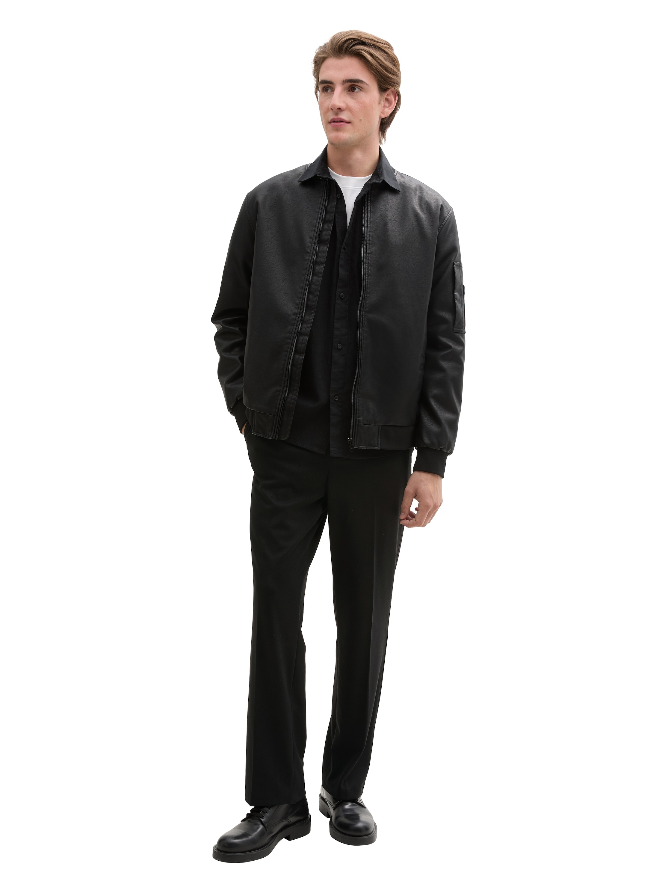 TOM TAILOR Denim Bügelfaltenhose, mit Bügelfalten