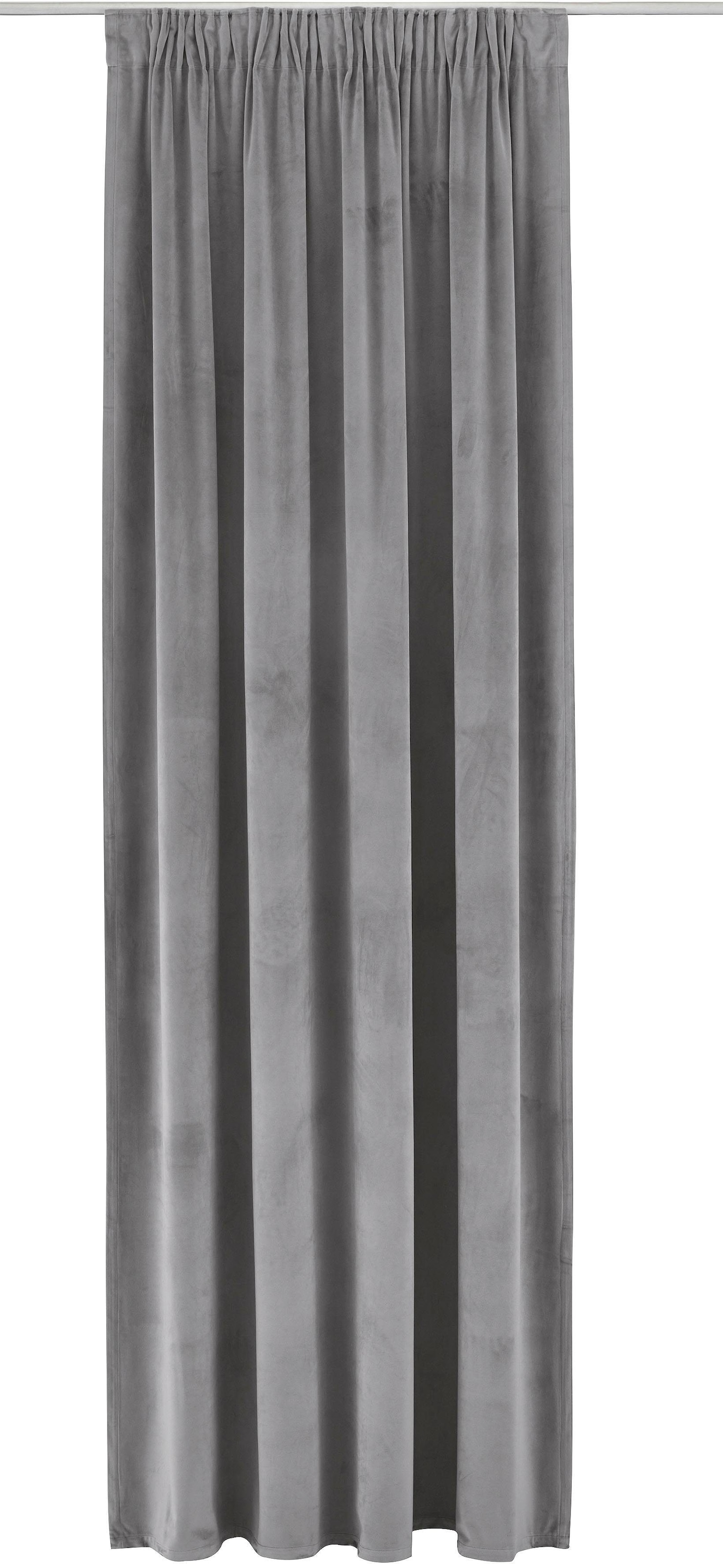 Leonique Vorhang »Velvet-Leonique« Multifunktionsband 1 Stk. tlg. Samt, mit Raffhalter, einfarbig, monochrom, edel, verschiedene Grössen