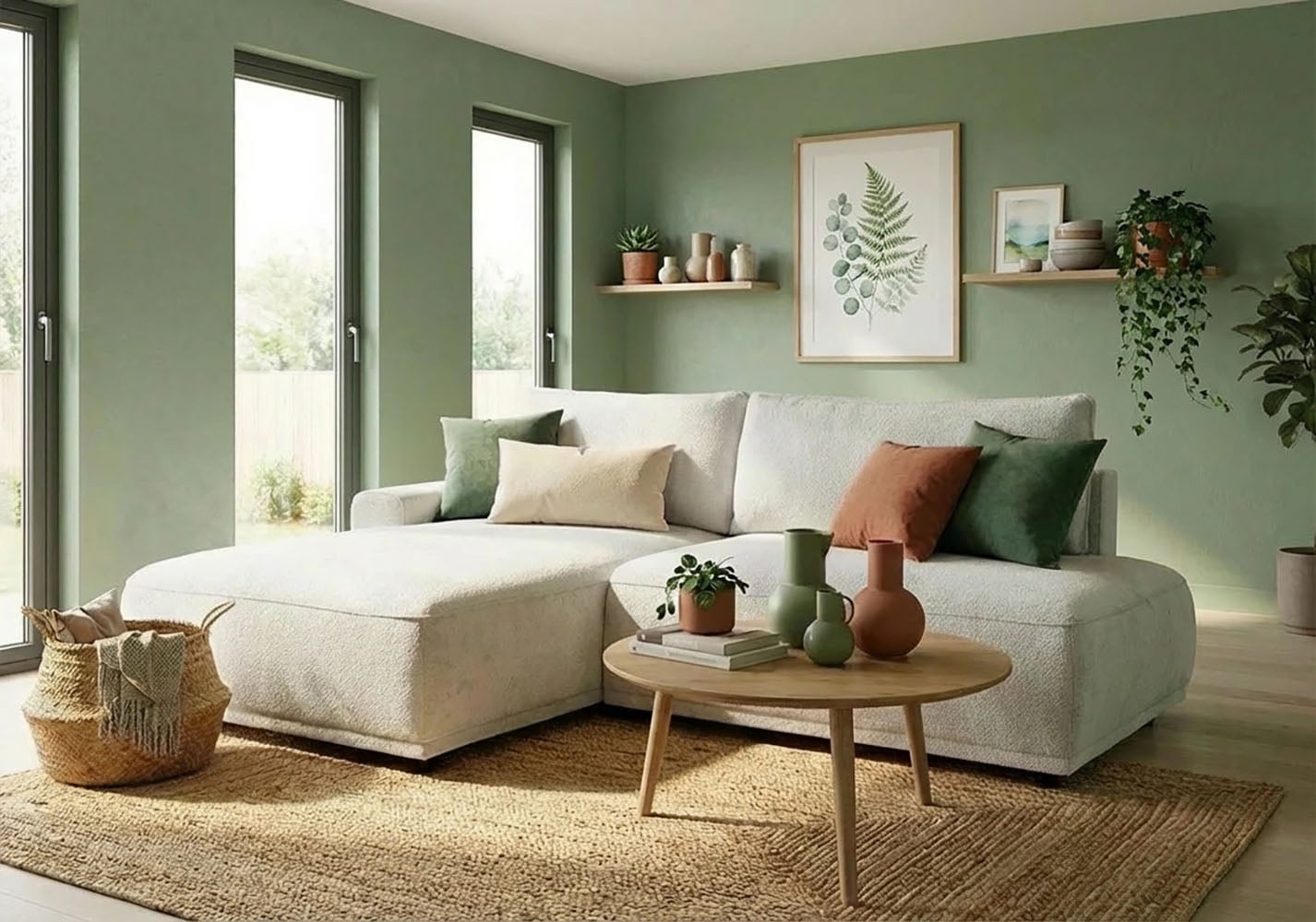 Image of TRENDMANUFAKTUR Ecksofa "Fordon II, Schlafsofa mit Bettkasten, Couch in L-Form, Breite 250 cm" in Struktur fein LEO, haustierfreundlich, wollweiss, Armlehne links