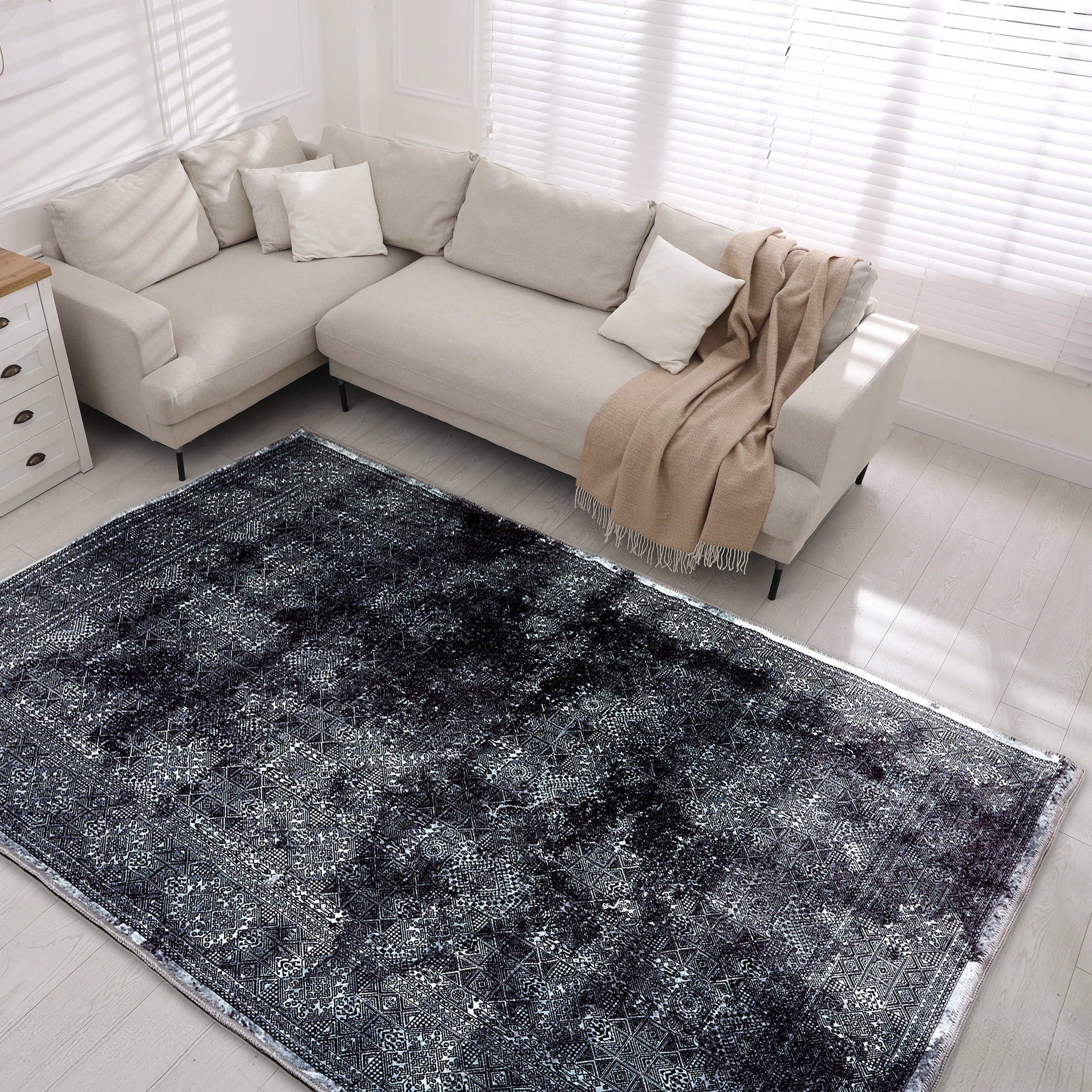ASTRA Tapis »Piper 254« Rectangulaire 6 mm Höhe tissu plat, aspect orient, compatible chauffage au sol, salon