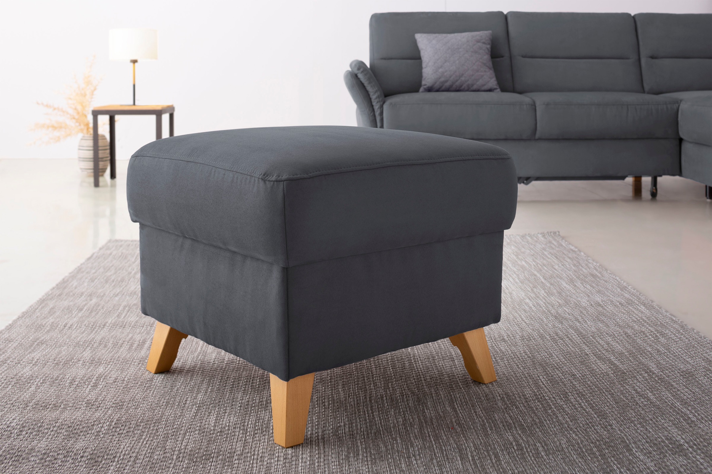 Home affaire Stauraumhocker »Westerland« in vielen Bezugsarten und Farben, auch in Luxus-Microfaser imprägniert