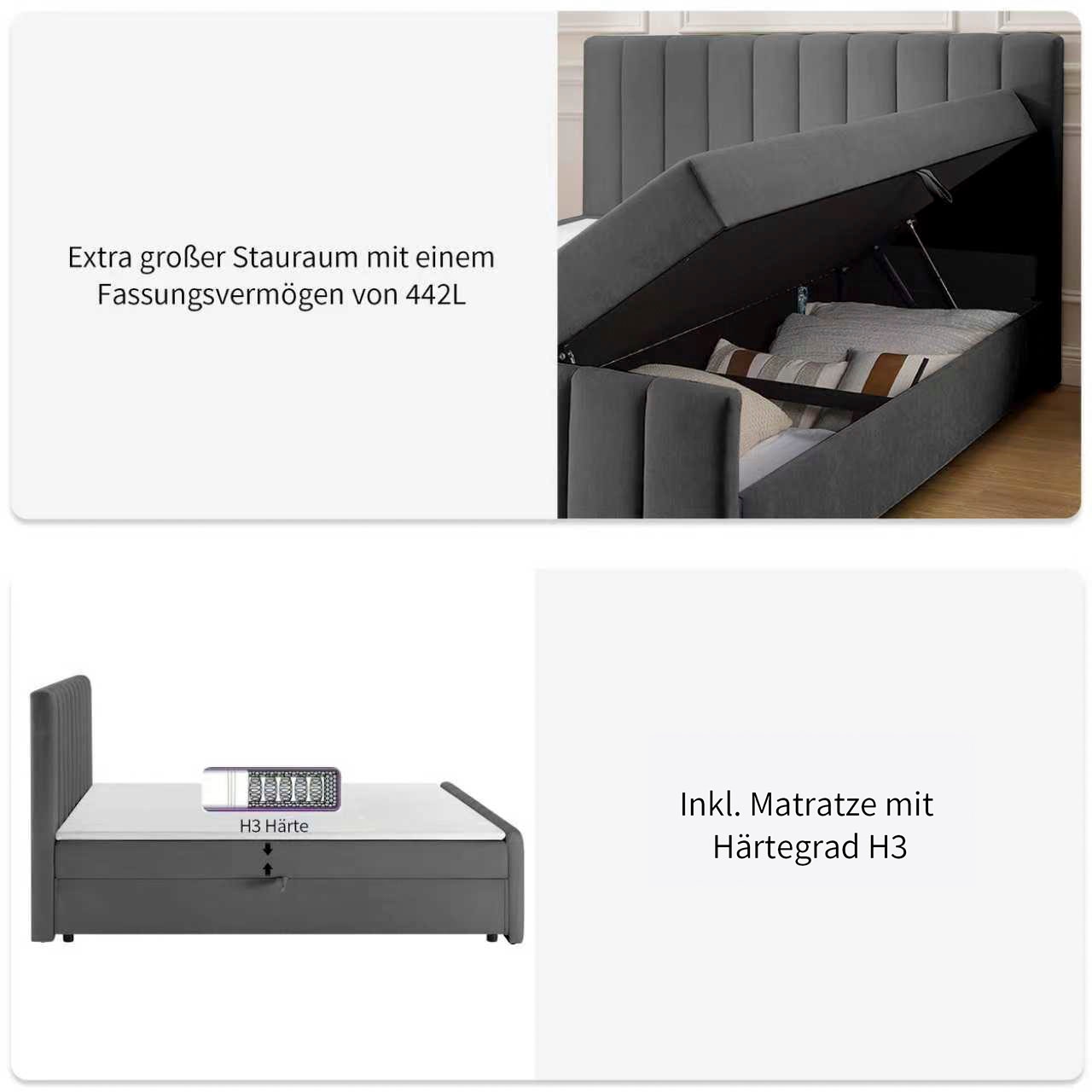 GOODproduct Boxbett »Yanna inkl. Bettkasten und Topper, Liegefläche 180x200cm« erhältlich in der Grösse 180x200 cm