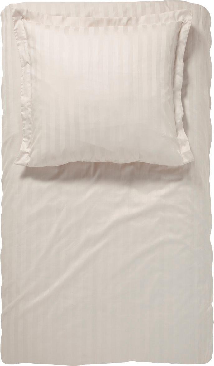 damai Bettwäsche »Streifsatin in Gr. 135x200, 155x220 oder 200x200 cm«, elegante Bettwäsche aus Baumwolle, Bettwäsche mit Reissverschluss