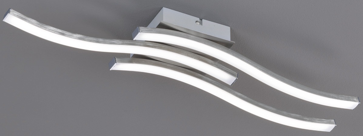 TRIO Leuchten LED Deckenleuchte »Route«, 3 flammig, Leuchtmittel LED-Modul | LED fest integriert, moderne Deckenlampe 3-flammig, LEDs mit 3x 500 Lumen