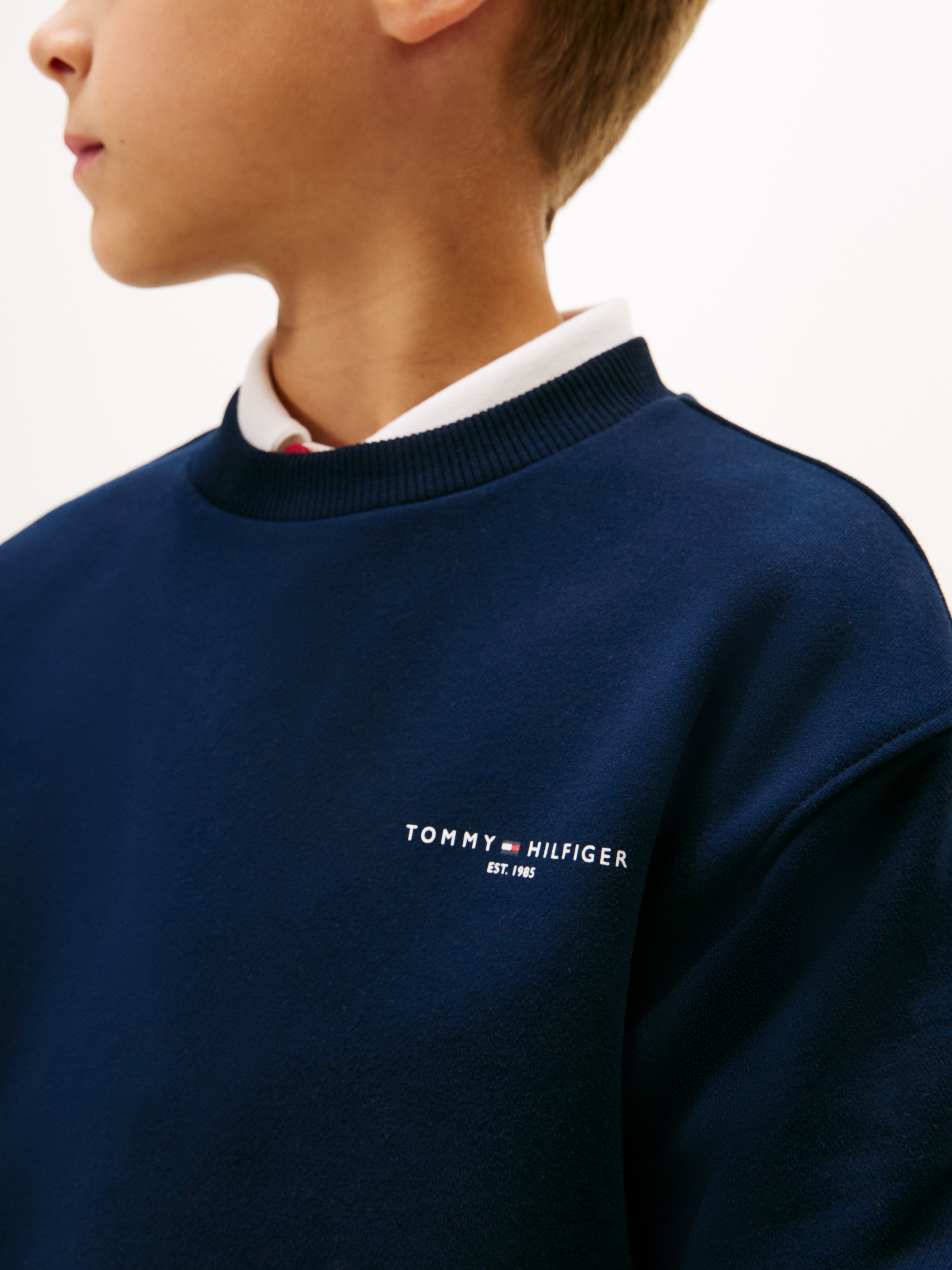 Tommy Hilfiger Sweatshirt »MINI CORP C-NECK«, Kinder bis 16 Jahre, für Jungen und Mädchen, regular fit
