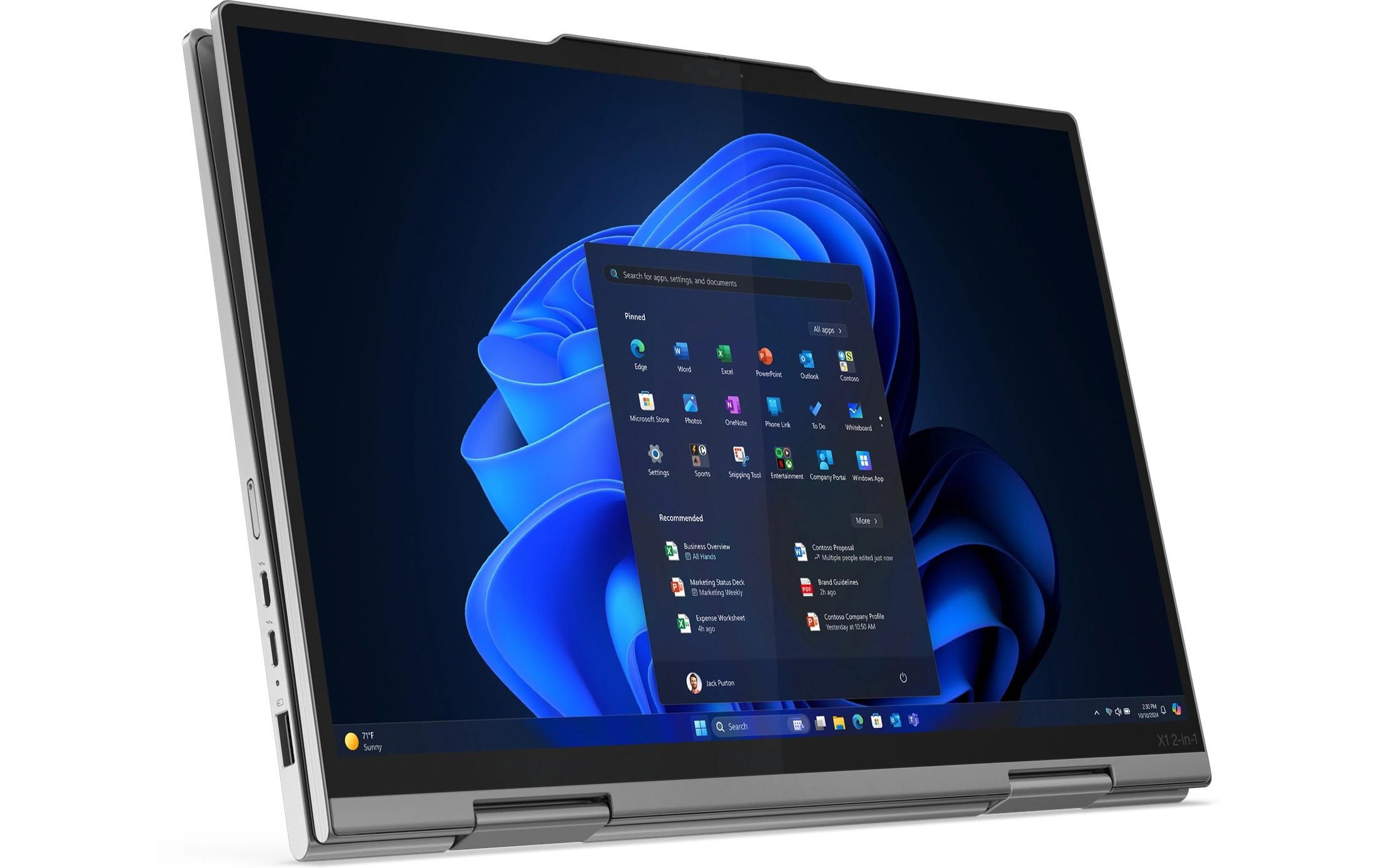 Lenovo Ordinateur portable »ThinkPad X1 2-in-1 Gen. 10 Aura Edition Copilot+ PC« / 14 ″ Intel Core Ultra 7 ARC