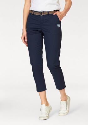 Damen 7/8 Chinohose in Blau