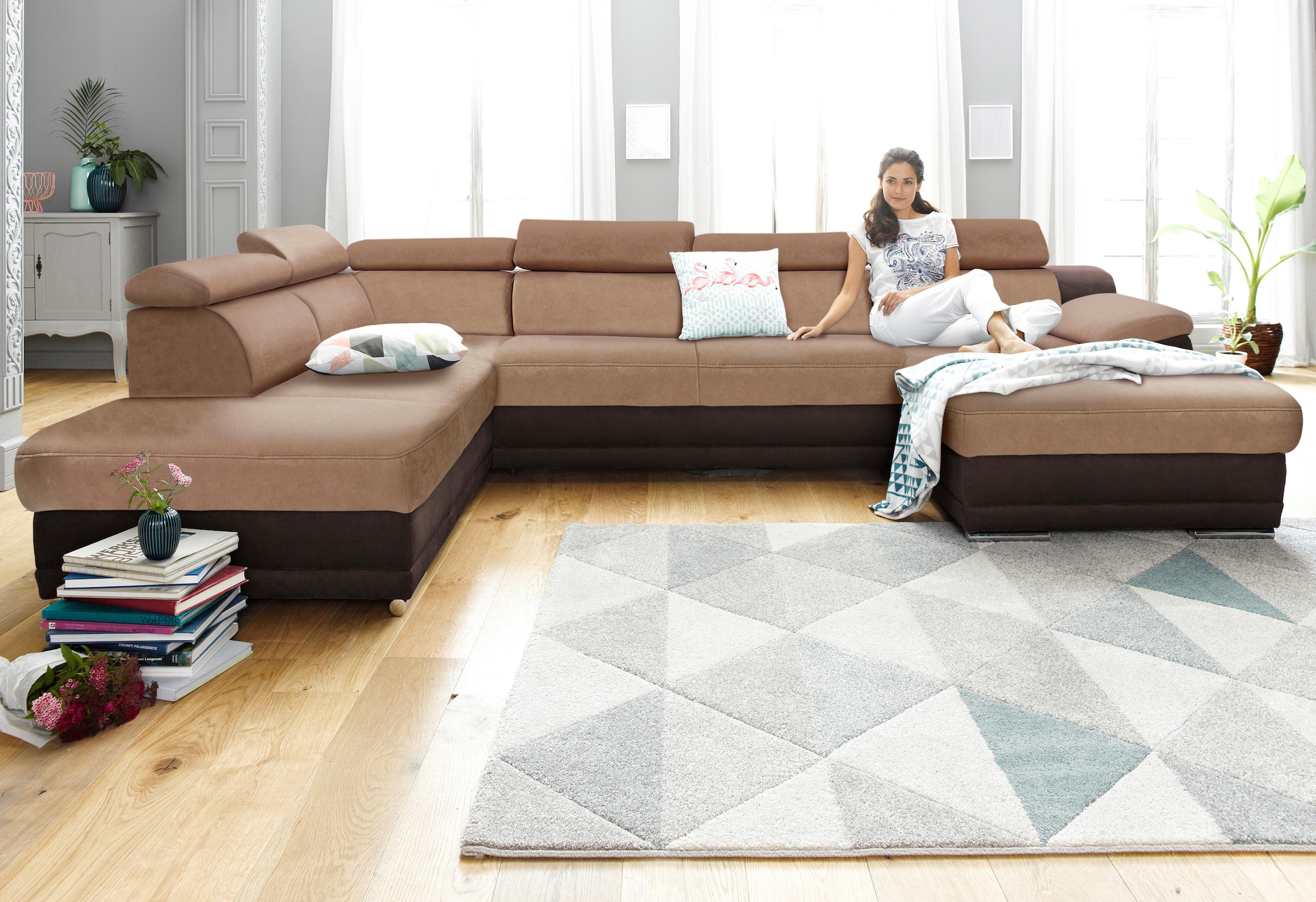 Image of sit&more Wohnlandschaft "Xenia U-Form" wahlweise mit Bettfunktion