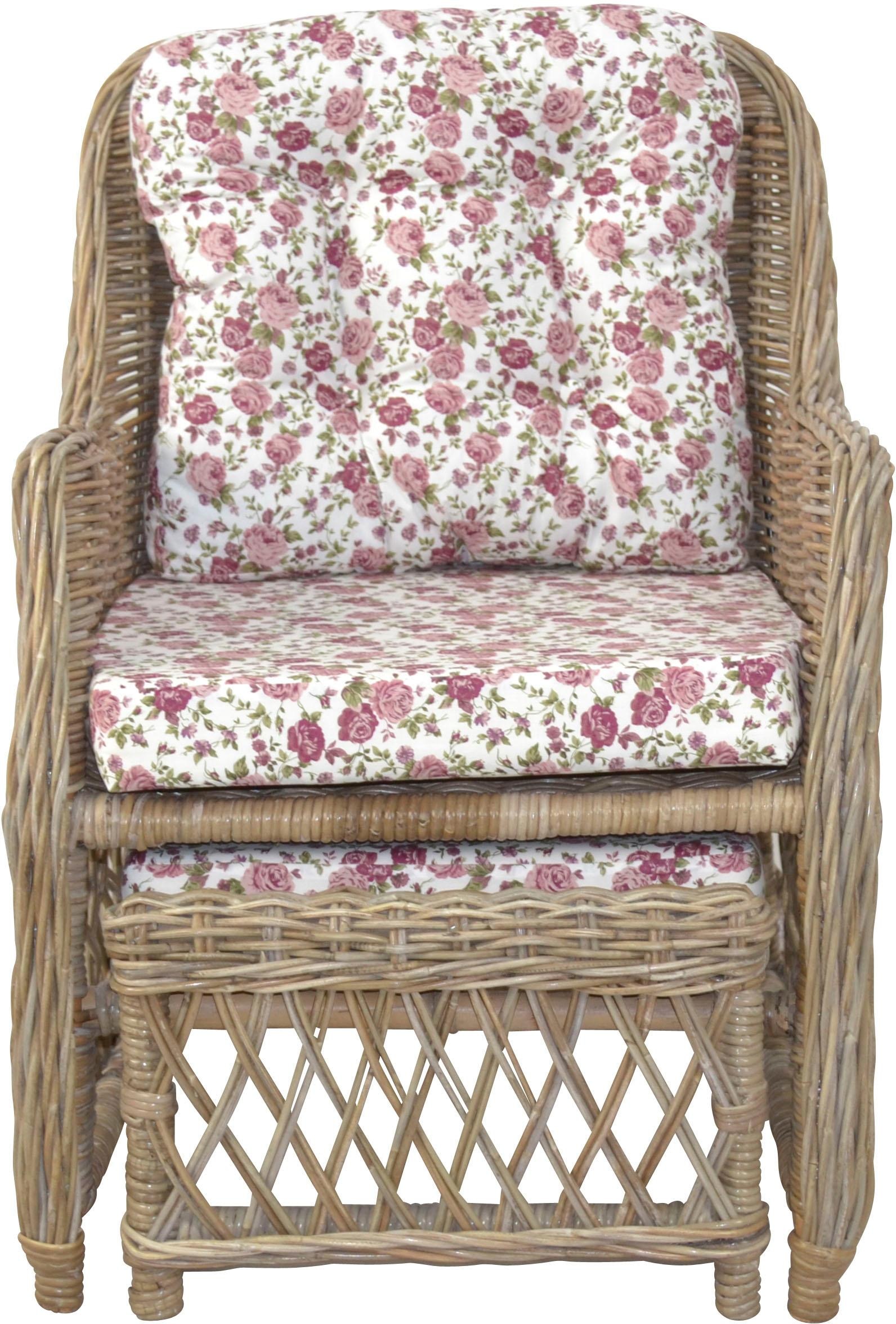 Home affaire Rattanstuhl, Handarbeit, Masse (B/T/H): (67/75/91)