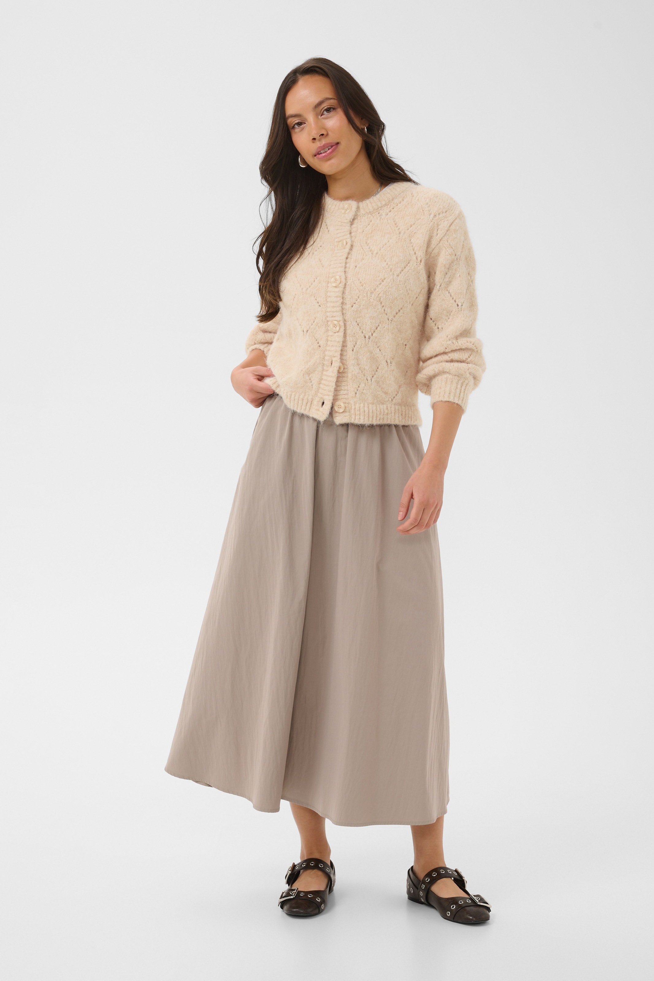 Saint Tropez Veste en tricot »TabbathaSZ Cardigan« mélange de matériaux, coupe régulière