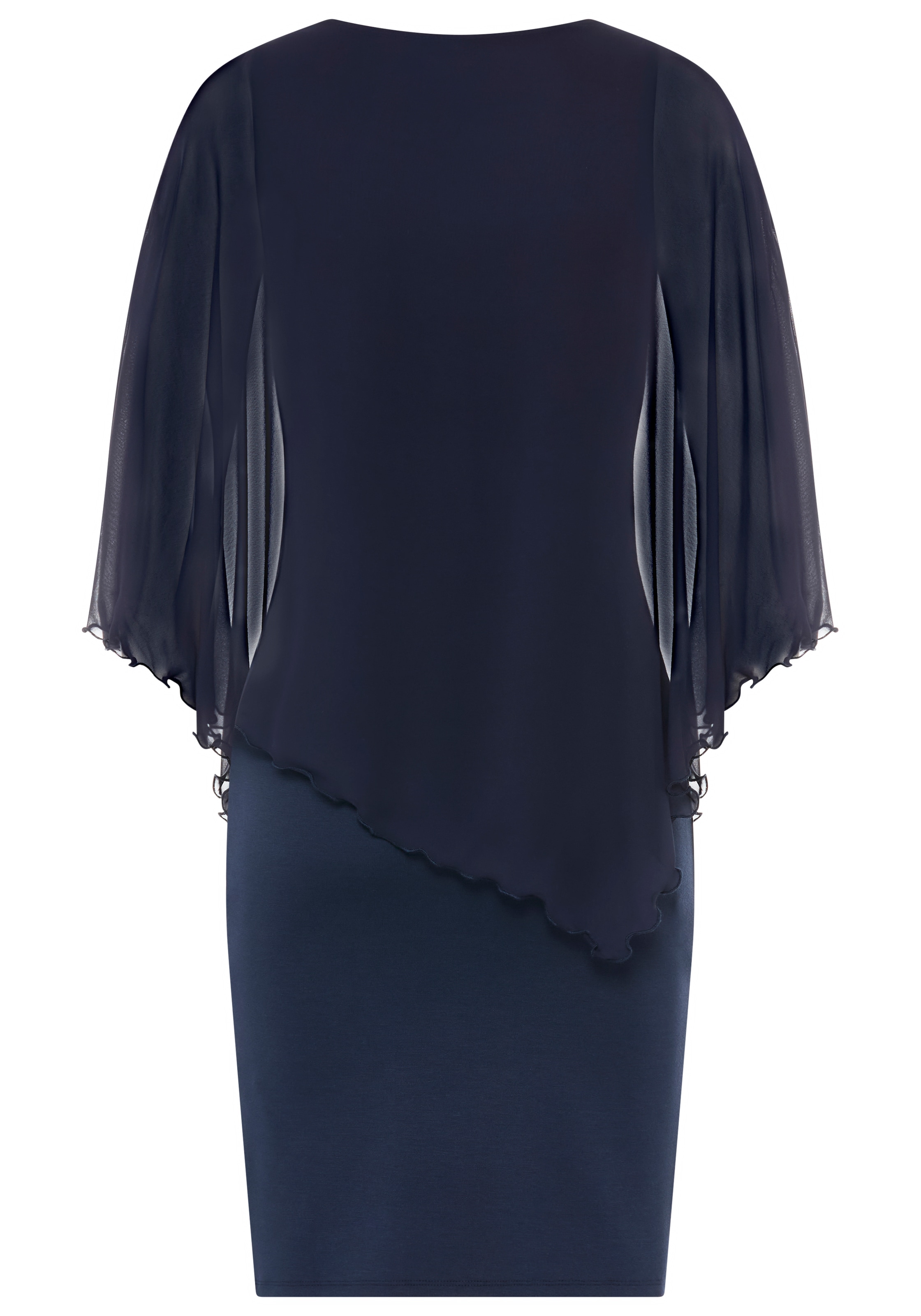 Laura Scott Robe de soirée für festliche Anlässe, aus Milano Rib und Chiffon, elastisch