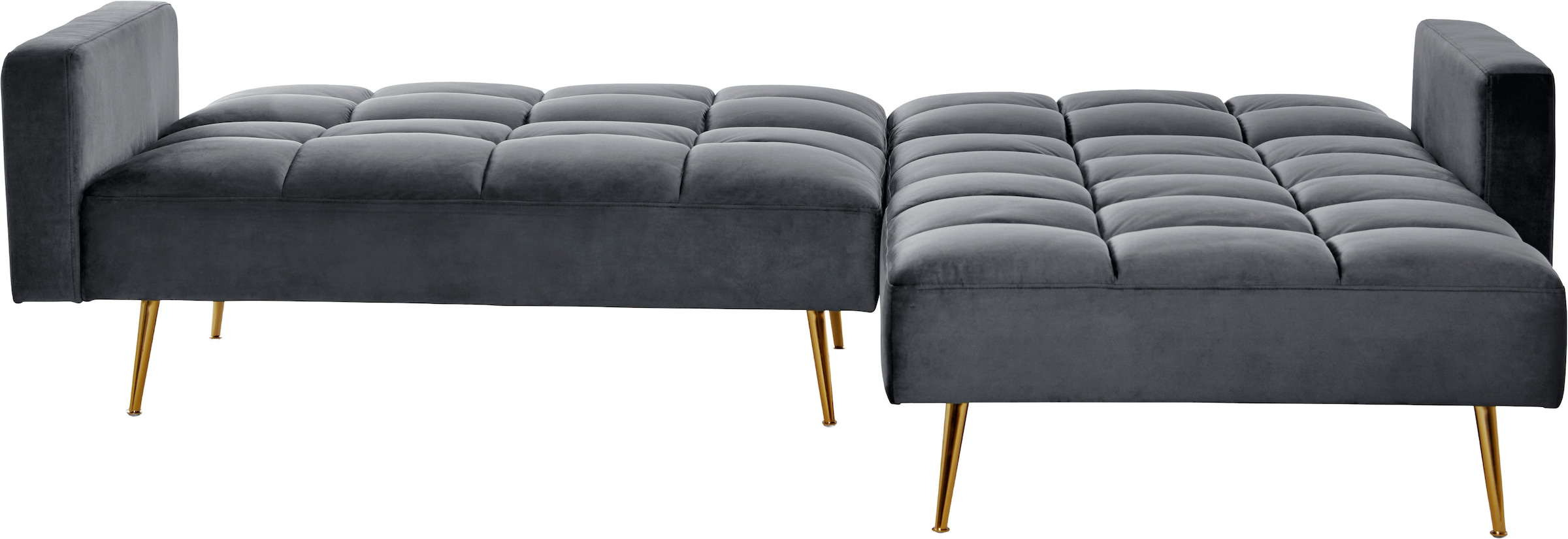 Jahnke Canapé d'angle »CHILLAX POSH CORNER« avec fonction couchage, montage réversible, 244 x 150 cm