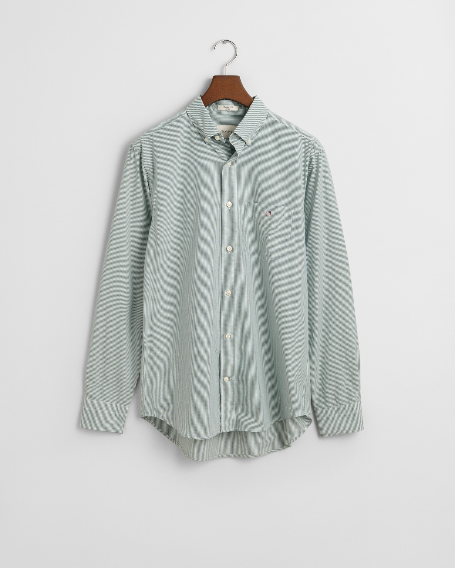 Gant Langarmhemd »REG POPLIN BANKER SHIRT«, Banker Stripe Popeline, leichte Baumwolle