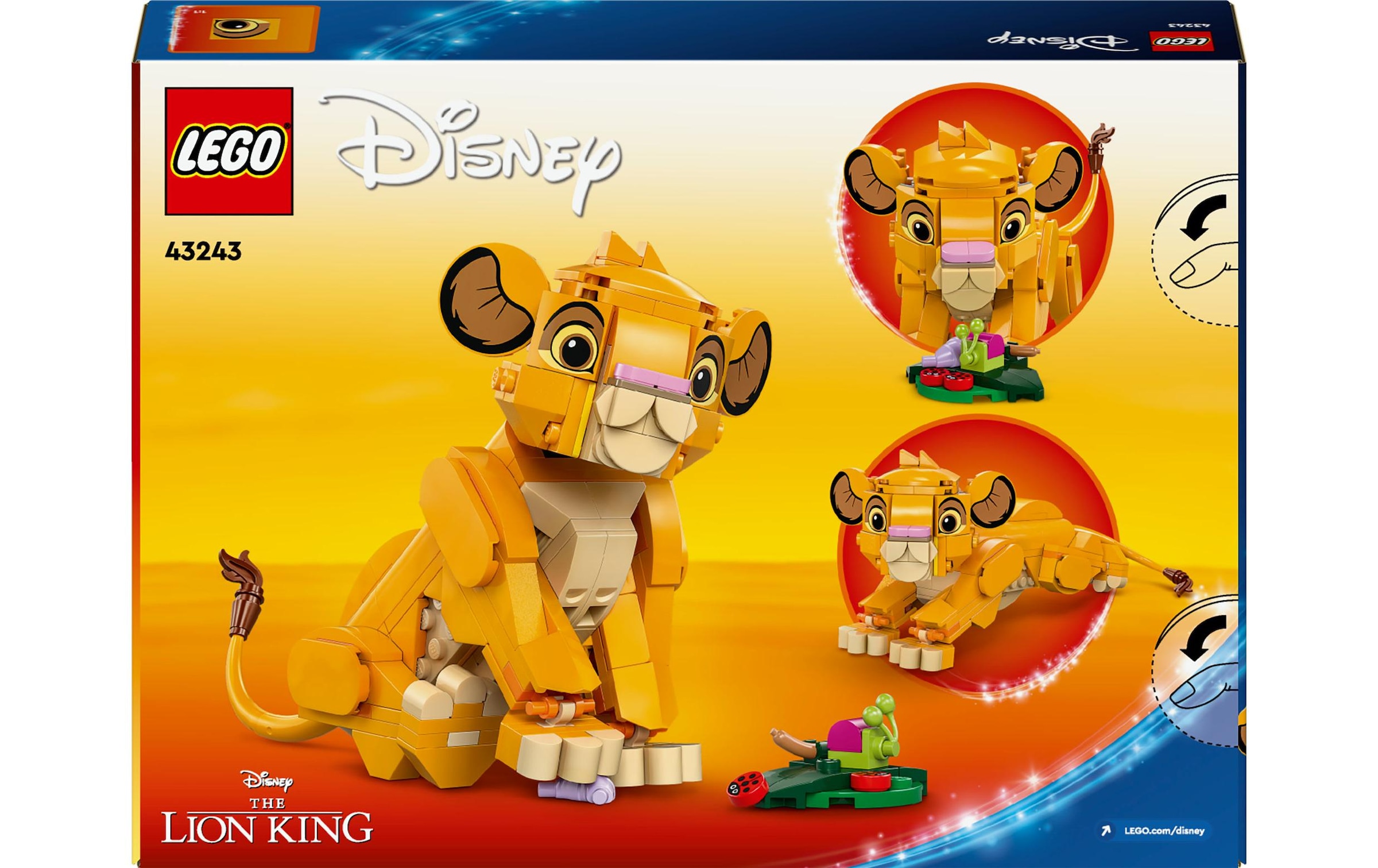 LEGO® Spielbausteine »Disney Simba, das Löwenjunge des Königs 43243«