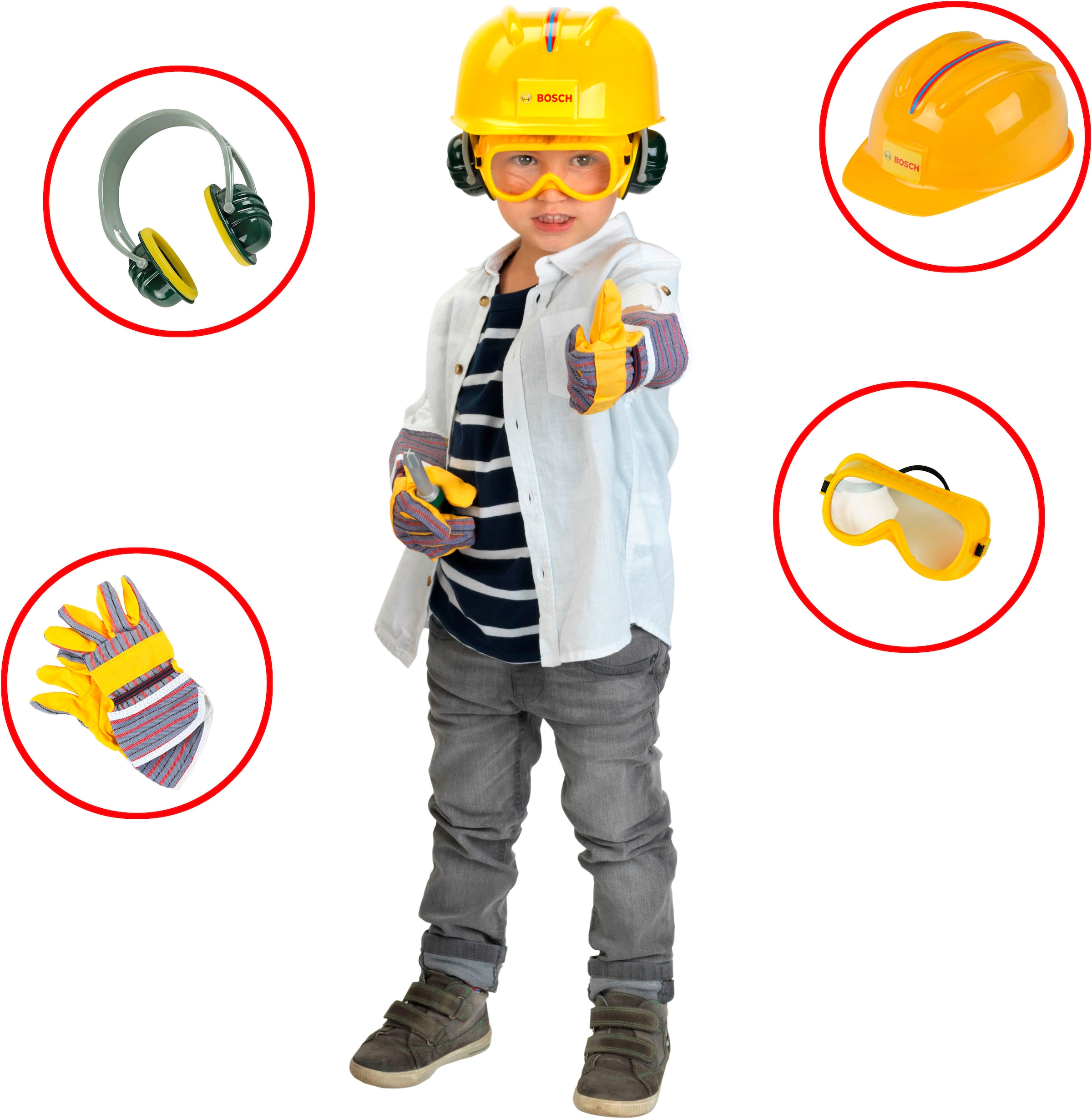 Klein Établi de jeu »BOSCH-Workstation Mega, mit Handwerker Set« mit BOSCH Akkuschrauber; Made in Germany