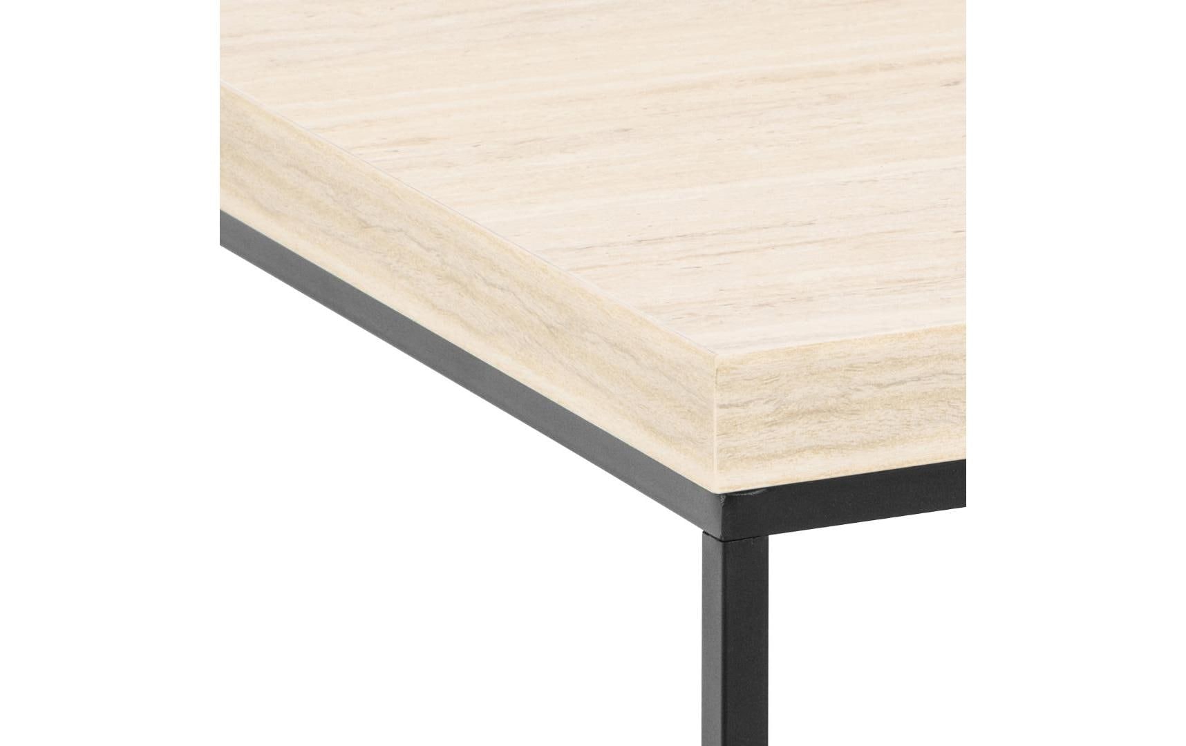 AC Design Couchtisch »Barossa, Wohnzimmer-Tisch, quadratisch, in Steinoptik, Modern« Stabile schwarze Stahlbeine, in mehreren Varianten, Breite: 60 cm