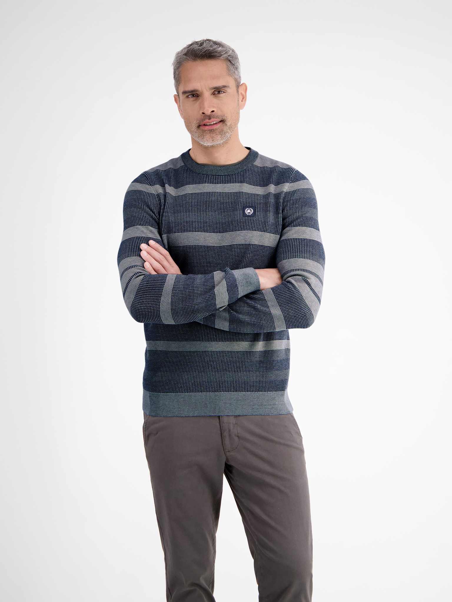 Image of LERROS Strickpullover in Streifen-Optik