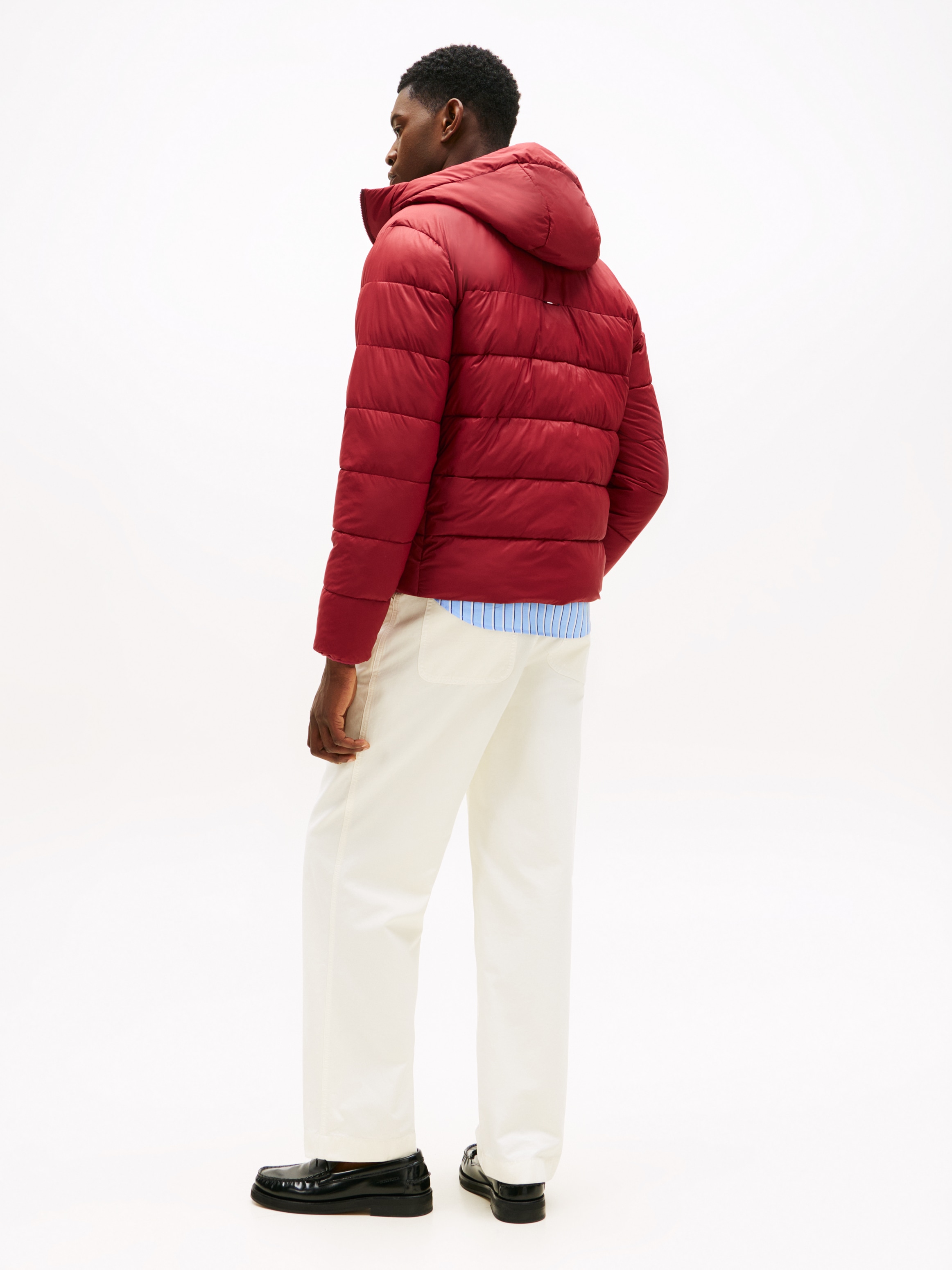 Tommy Hilfiger Veste matelassée »MID WEIGHT HOODED JACKET« mit Kapuze Winterjacke, Übergangsjacke