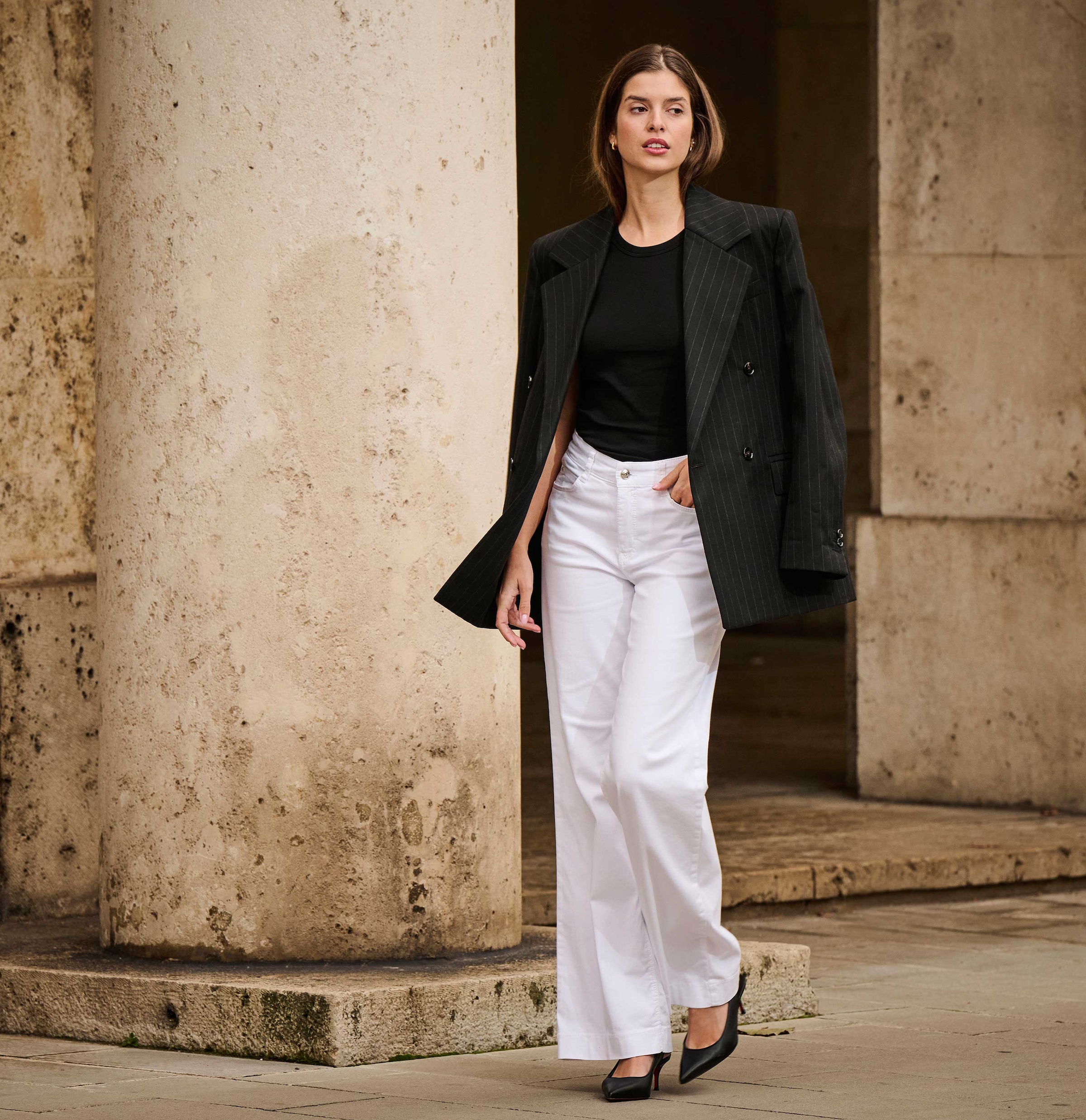 MAC Weite Jeans »DREAM WIDE« mit weitem Bein-Stretch