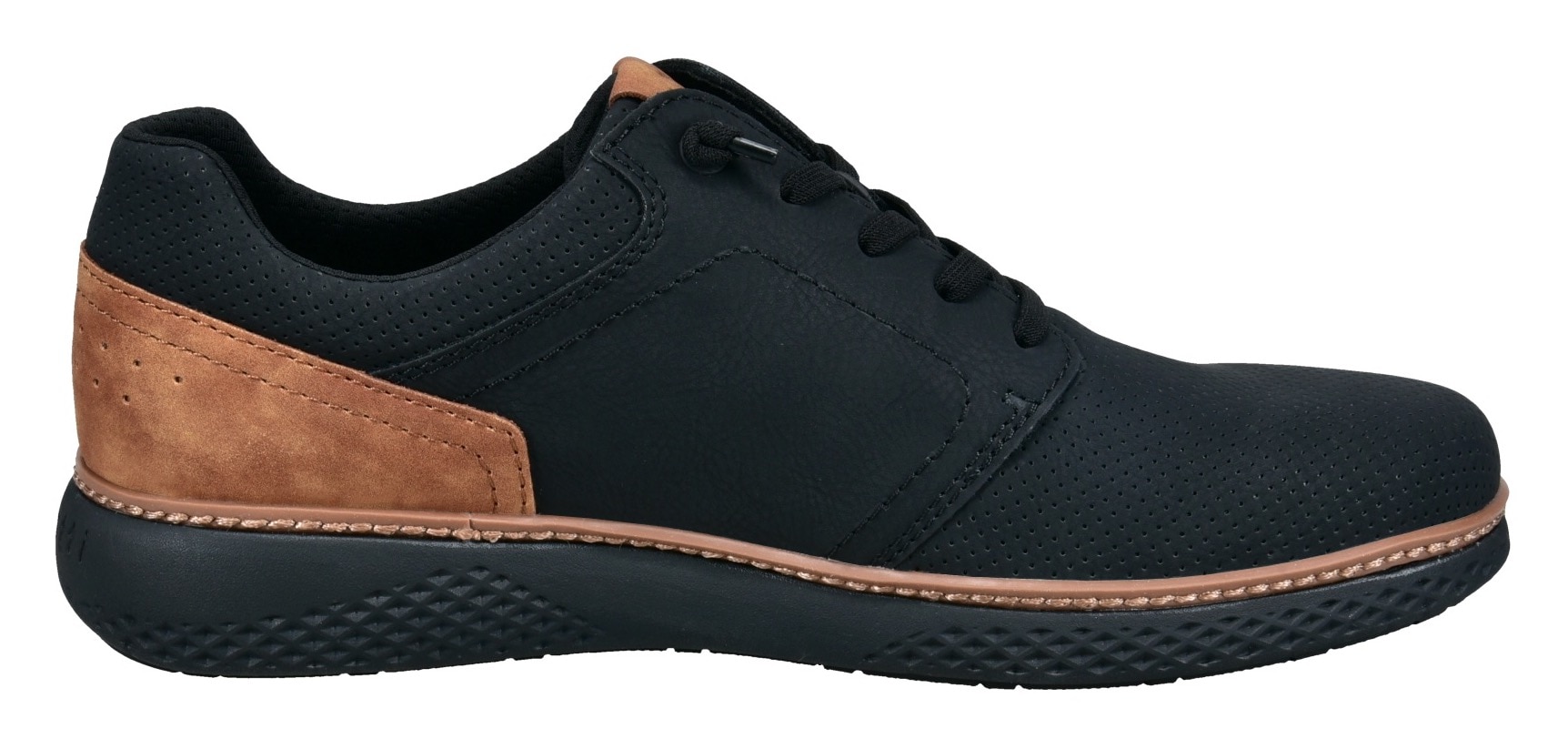 bugatti Slip-On Sneaker, Halbschuh, Freizeitsneaker mit Perforation, elastische Schnürsenkel