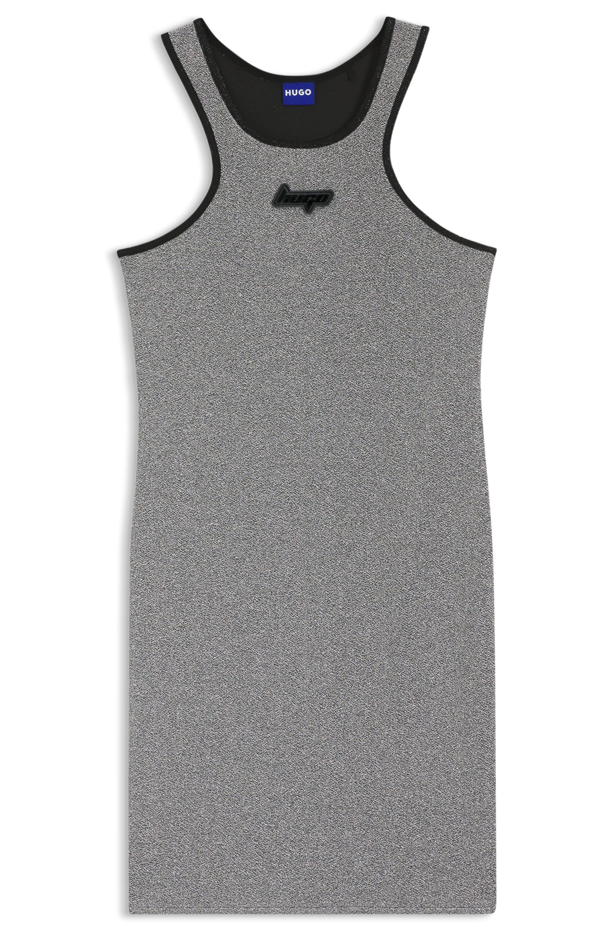 HUGO Blue Jerseykleid »Niamh«, schimmernd, Slim Fit