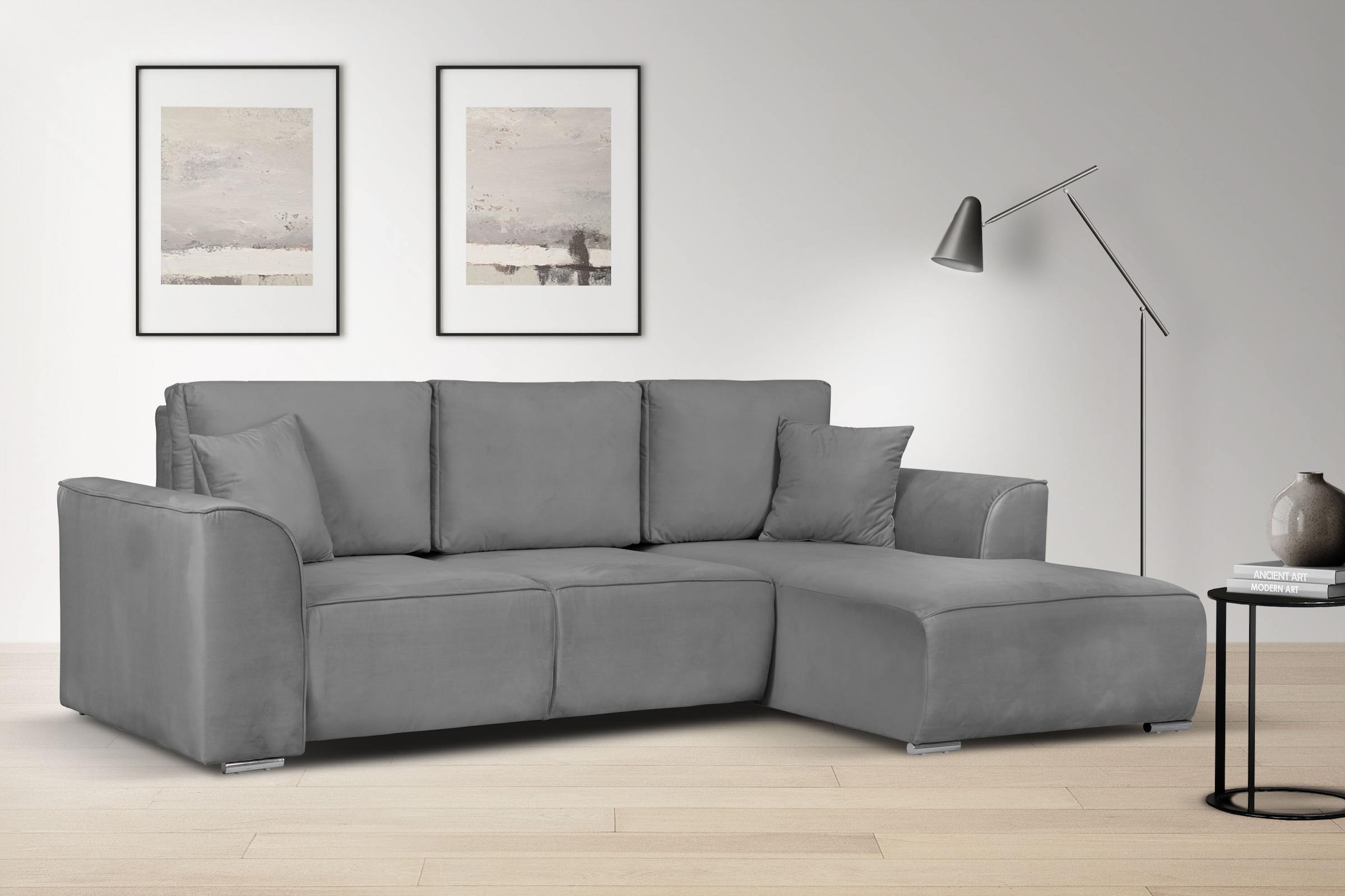 GOODproduct Canapé d'angle »BEATRICE optionale Schlafsofa mit Bettkasten, B/T/H: 265/170/86 cm« L-Form, wahlweise auch mit Bettfunktion und Bettkasten