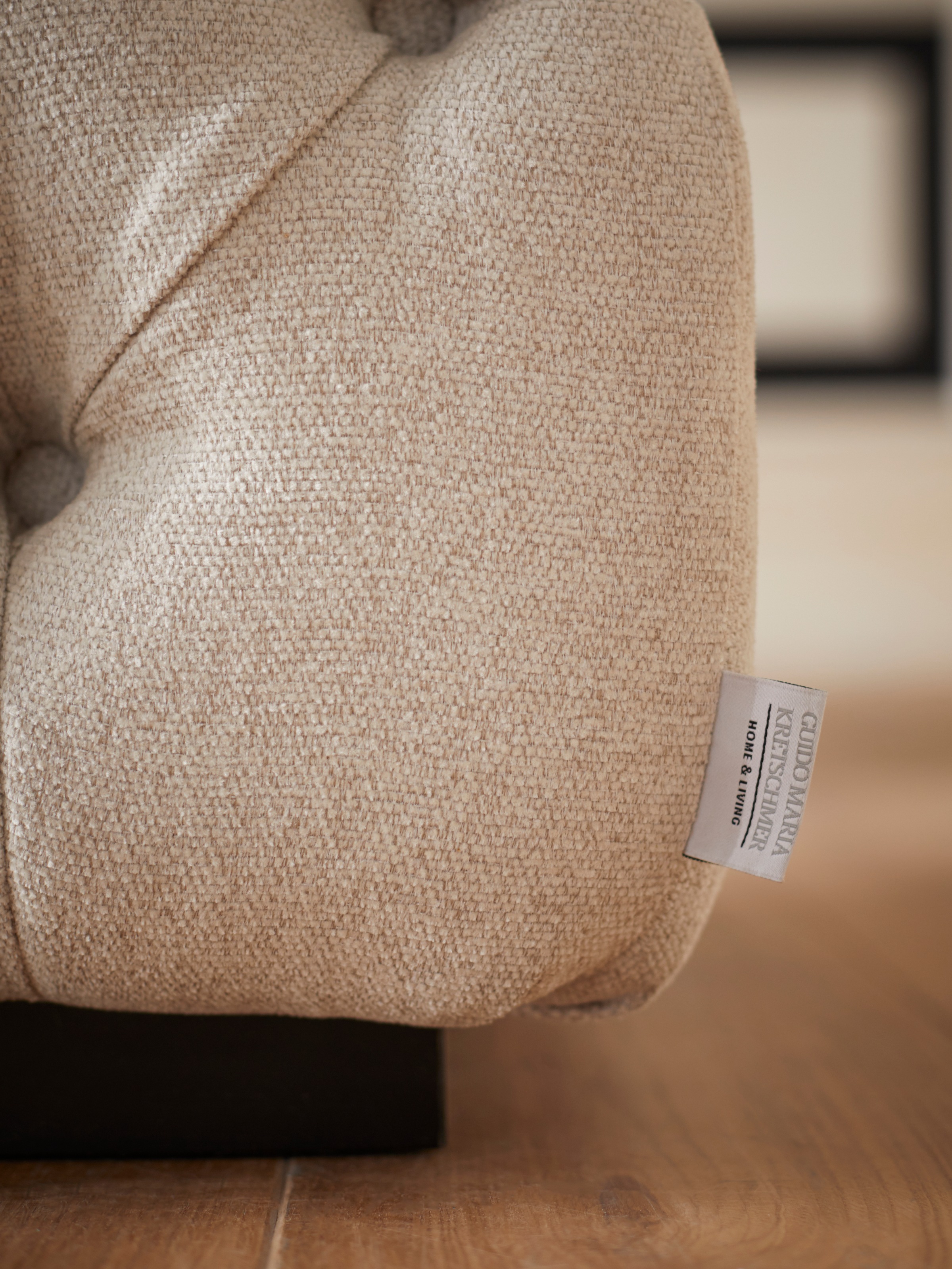 Home affaire Polsterhocker »Kalina« mit klassischer Chesterfield-Knopfheftung