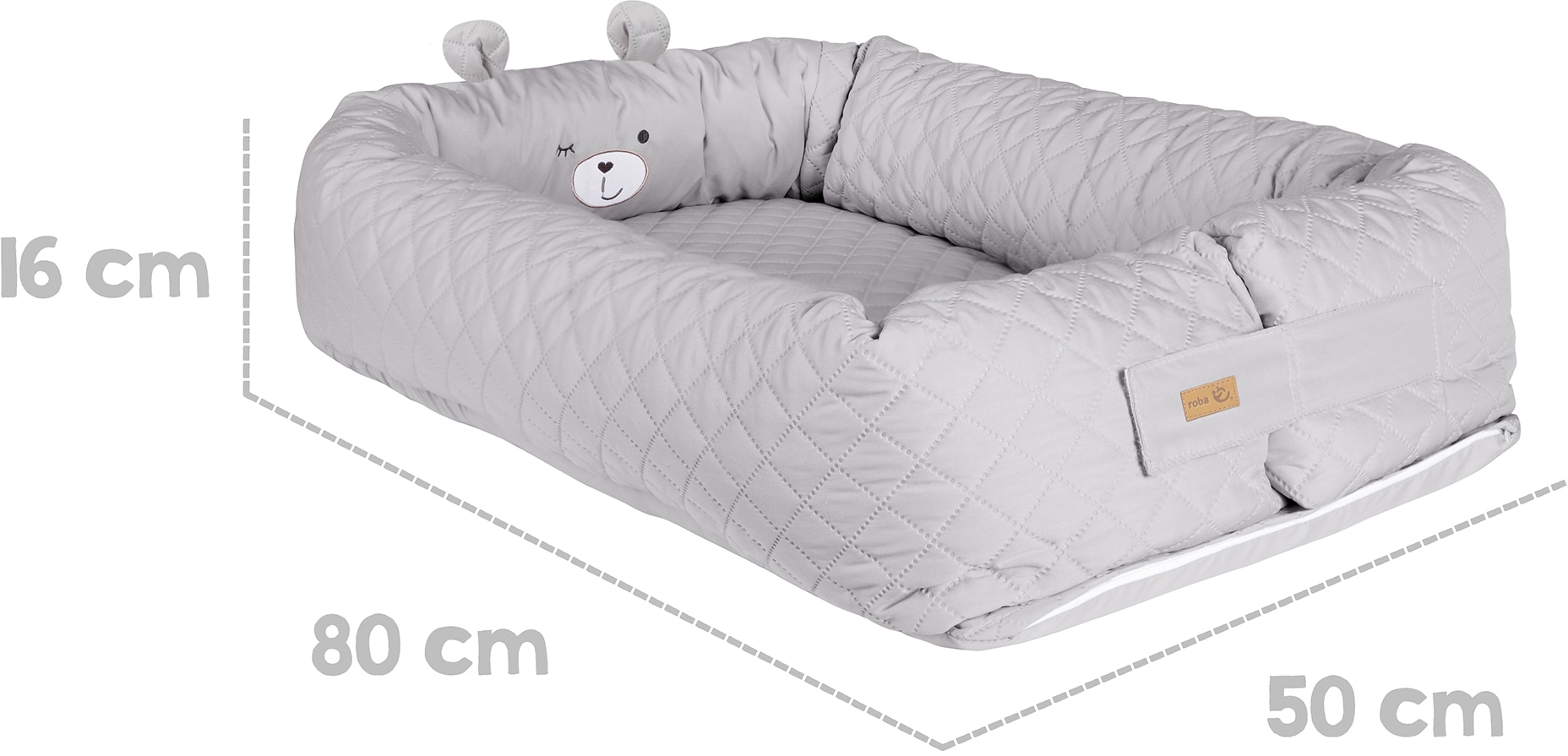 roba® Kuschelnest »Babylounge, roba style, Sammy, grau«, 3in1