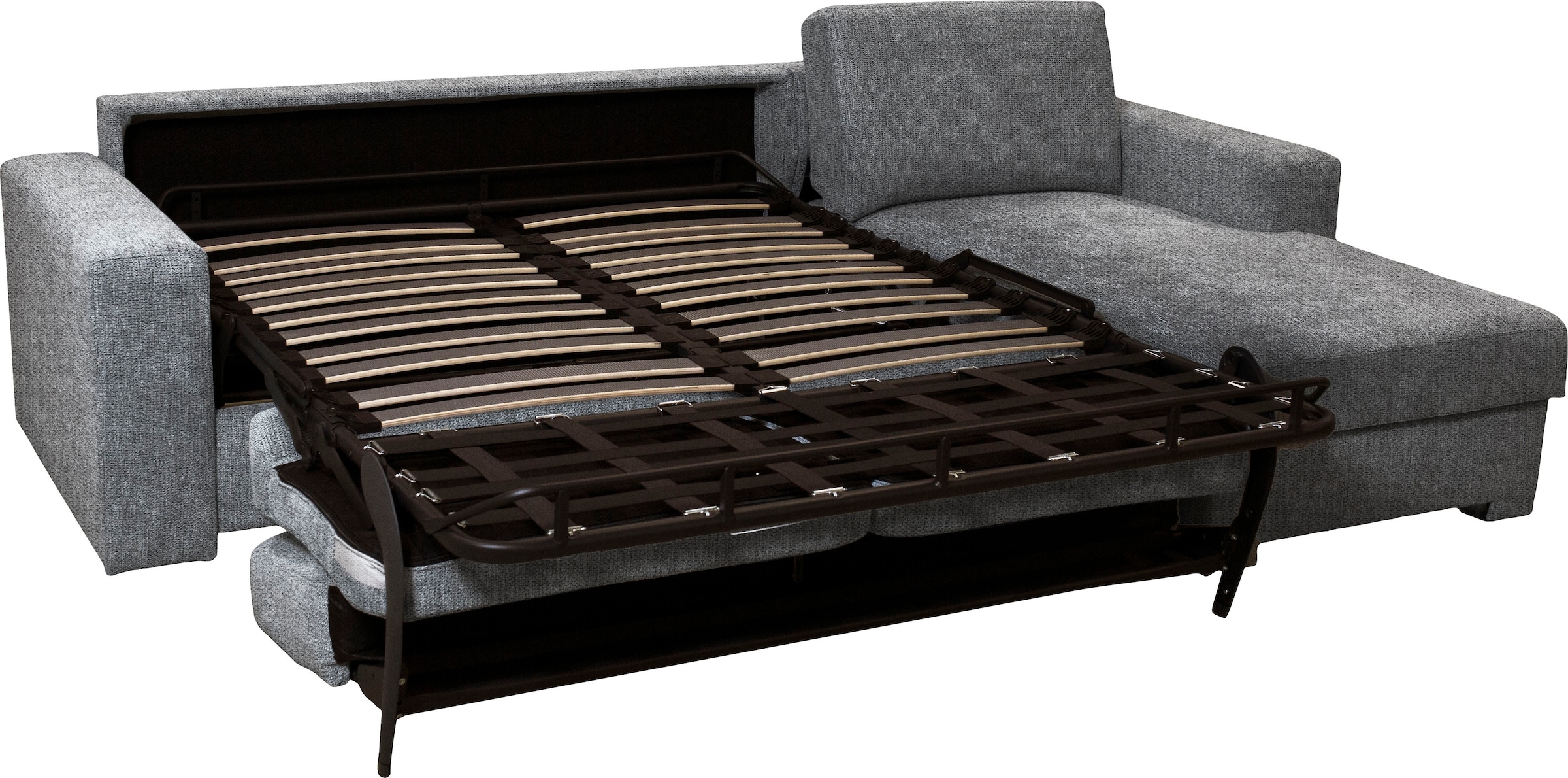 Home affaire Ecksofa »Roma "M"  Matratzenhöhe 14 cm, Dauerschlaffunktion, mit Unterfederung,« Liegemasse ca 143x198 cm, L-Form