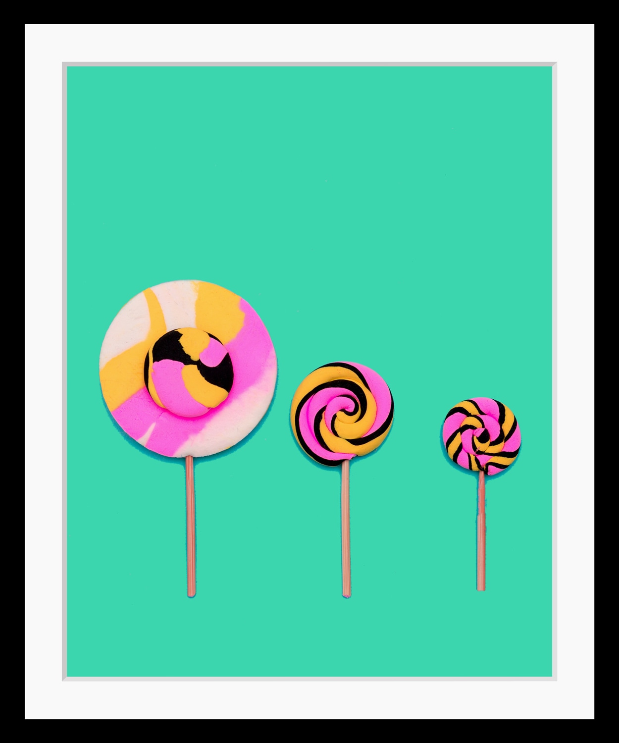 queence Bild "Shamira" Essen  Kunst  Lebensmittel  Süssigkeiten HD Premium Poster-Druck inkl. Holzrahmen