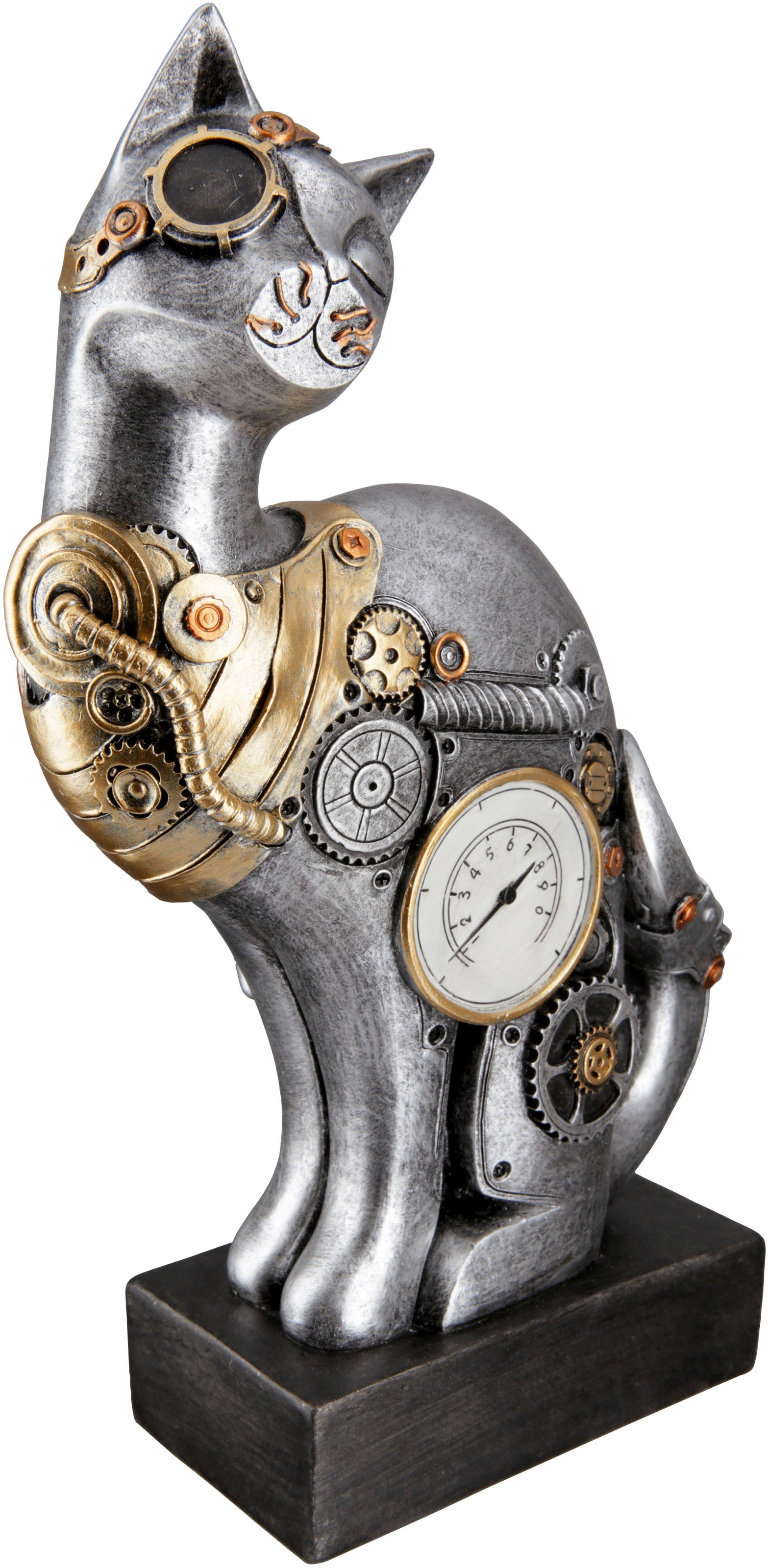 Image of Casablanca by Gilde Tierfigur "Skulptur Steampunk Cat"
