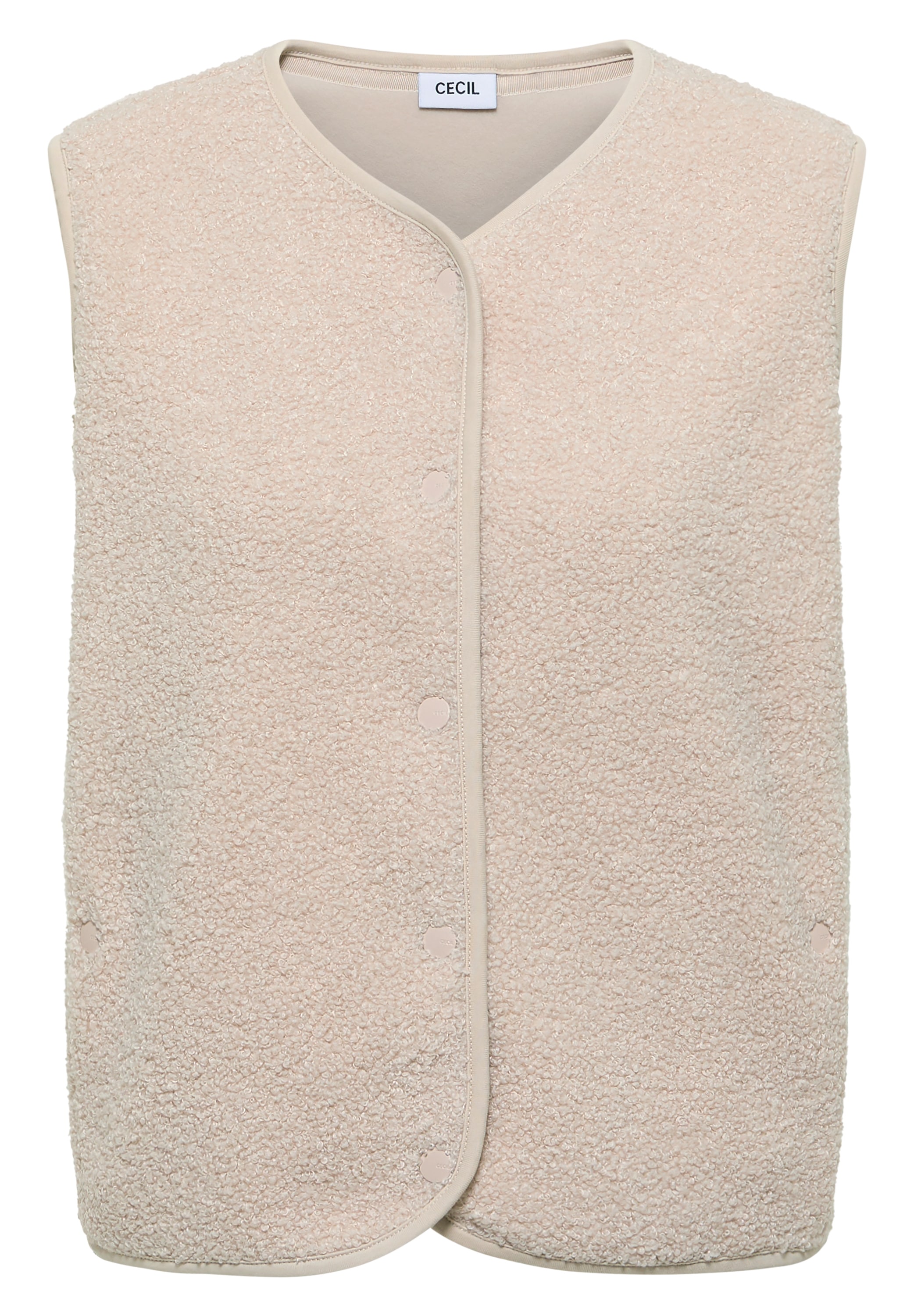Cecil Gilet en fourrure »Curly fake Wool« in Woll-Optik