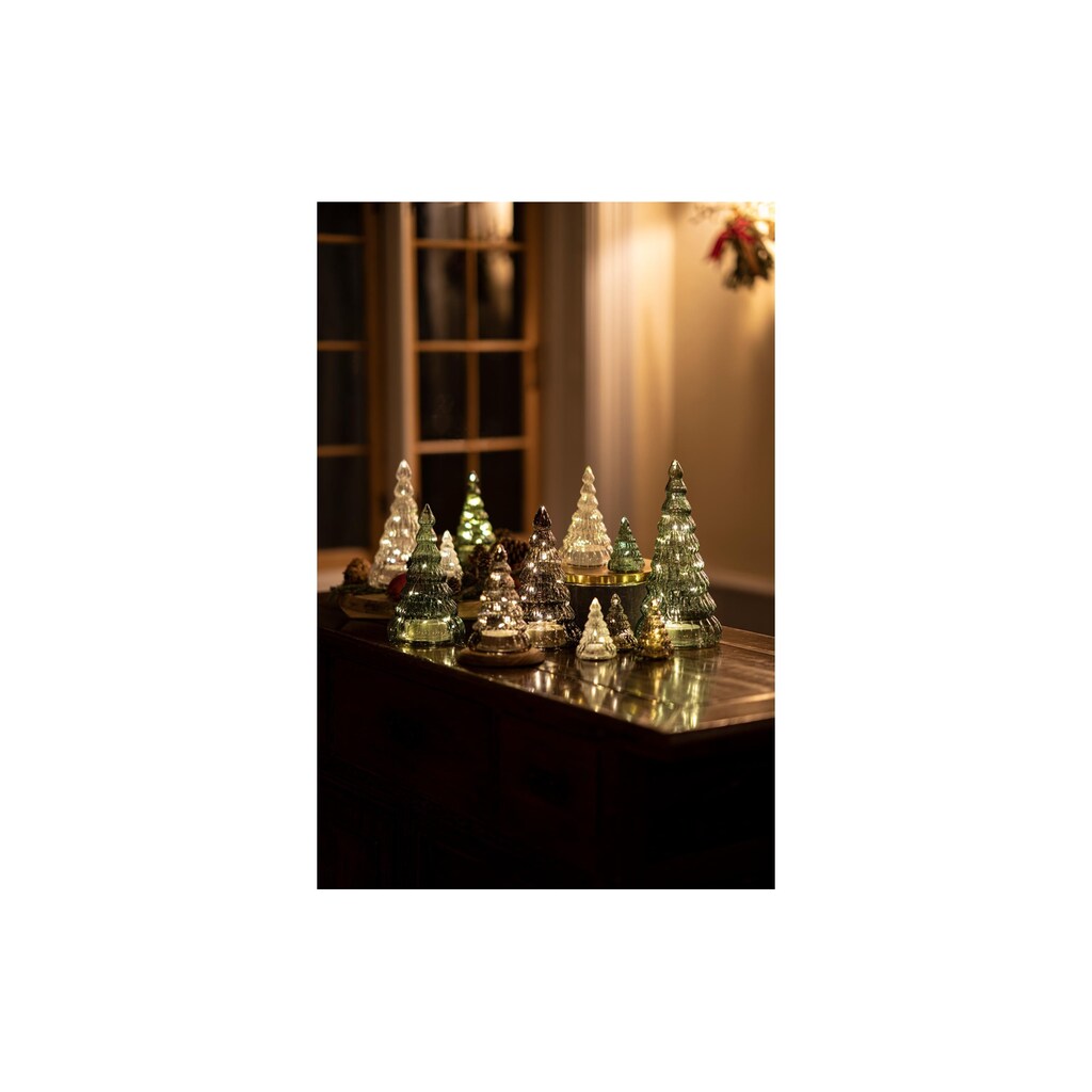 Sirius Weihnachtsfigur »LED BaumLucy,2erSet,Dunkelbraun,Glas«