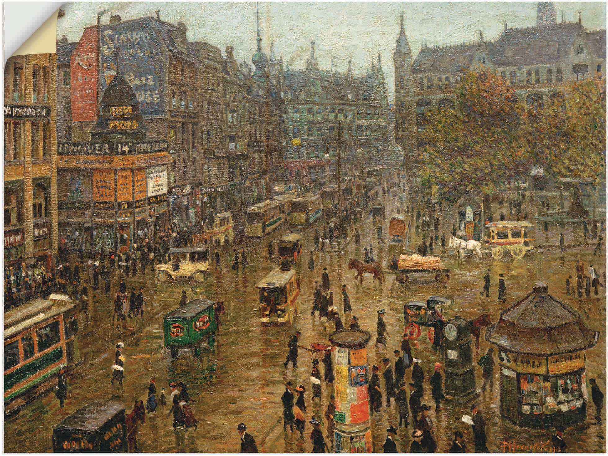 Image of Artland Wandbild »Der Spittelmarkt«, Berlin, (1 St.), in vielen Grössen & Produktarten - Alubild / Outdoorbild für den Aussenbereich, Leinwandbild, Poster, Wandaufkleber / Wandtattoo auch für Badezimmer geeignet bei Ackermann Versand Schweiz