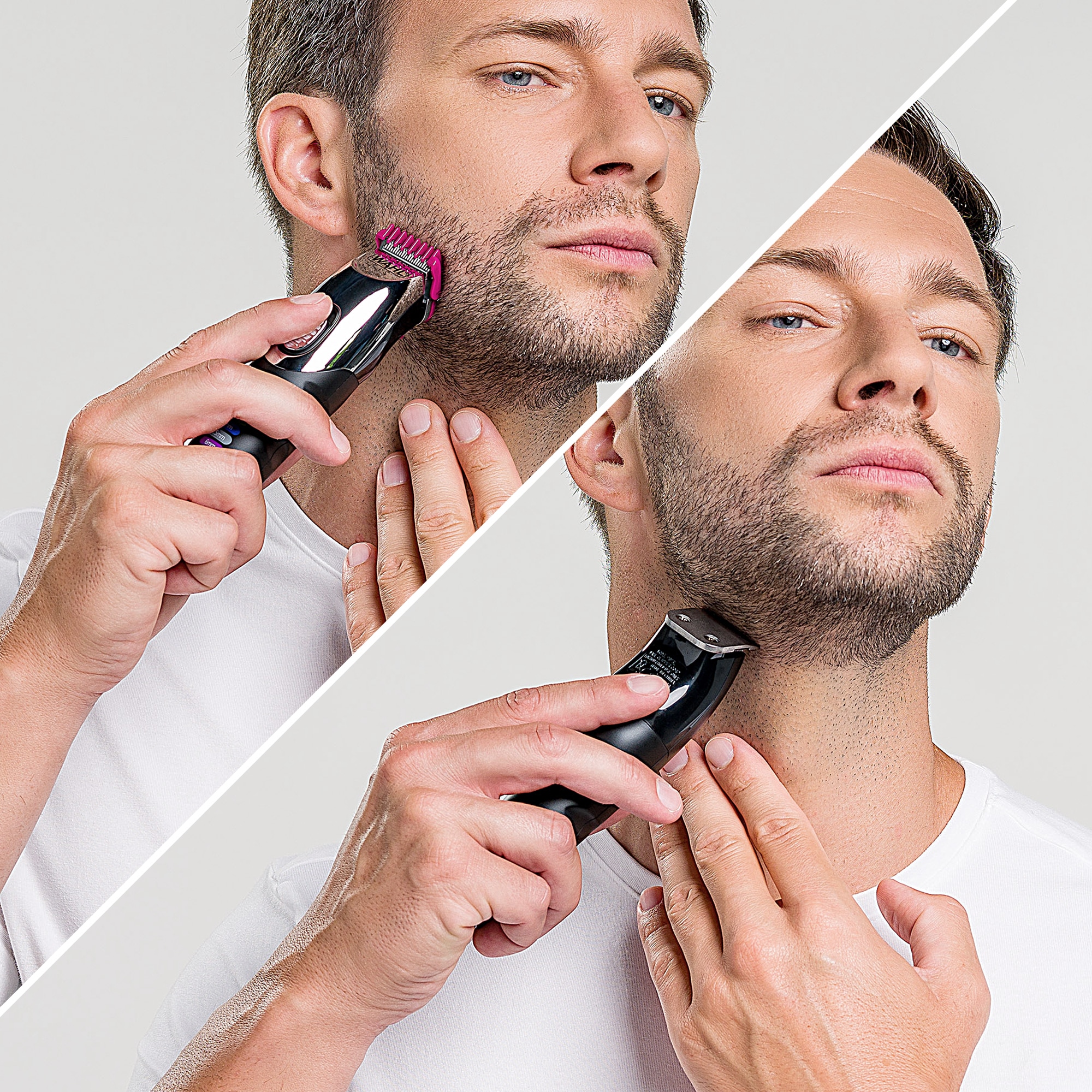 Wahl Bartschneider »Color Trim« 9 Aufsätze Farbcodierte Aufsteckkämme, Lithium-Ionen-Technologie, USB Aufladung