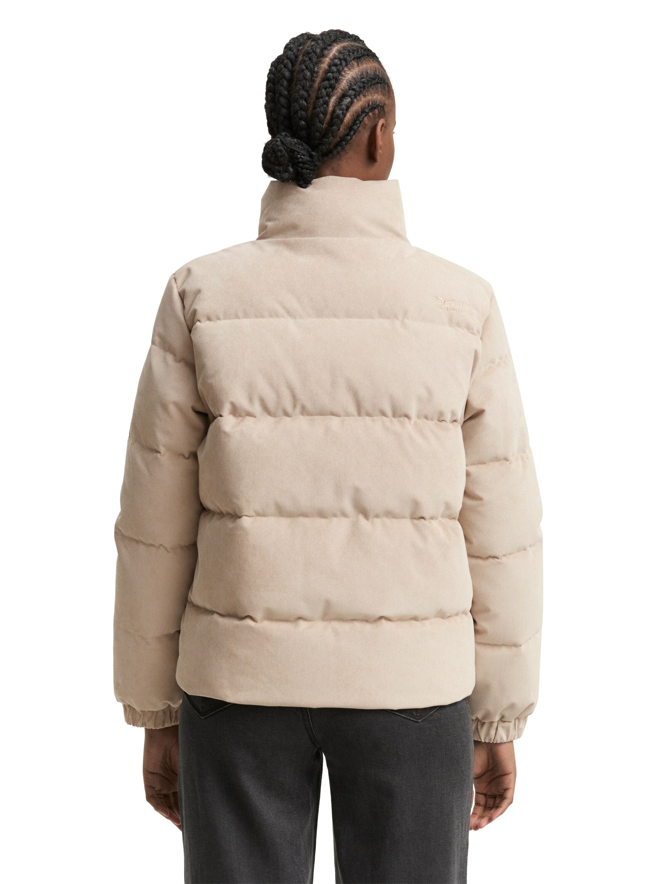 TOM TAILOR Denim Steppjacke, mit Stehkragen