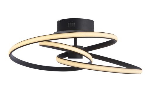 Image of Brilliant Leuchten Deckenleuchte »Jasun«, 1 St., Warmweiss, LED Deckenlampe 54cm schwarz/weiss bei Ackermann Versand Schweiz