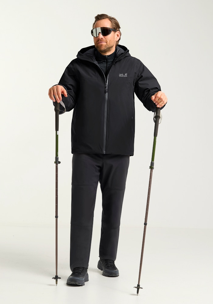 Jack Wolfskin Veste d'hiver »WISPER INS JKT M« avec capuche Schlichte Isolationsjacke mit Wetterschutz.