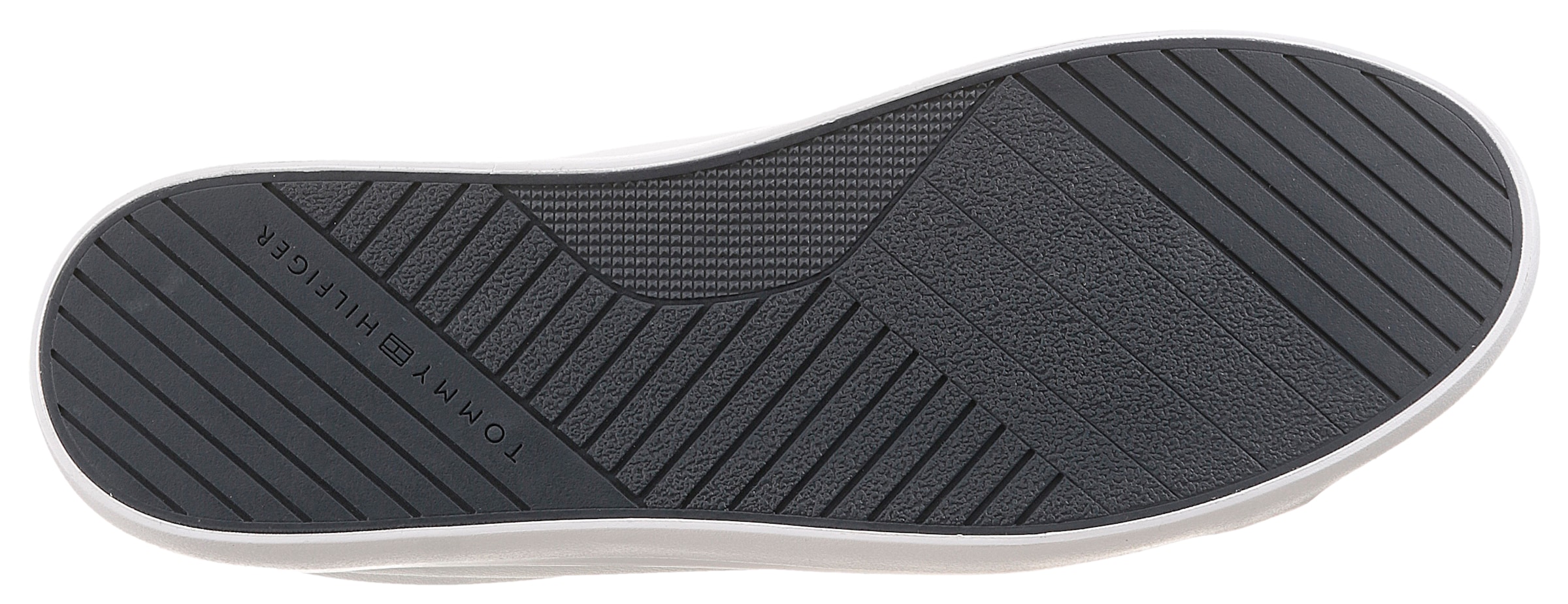 Tommy Hilfiger Sneakers »TH HI VULC CORE LOW LTH II ESS«  , Freizeitschuh, Halbschuh, Schnürer in schmaler Form