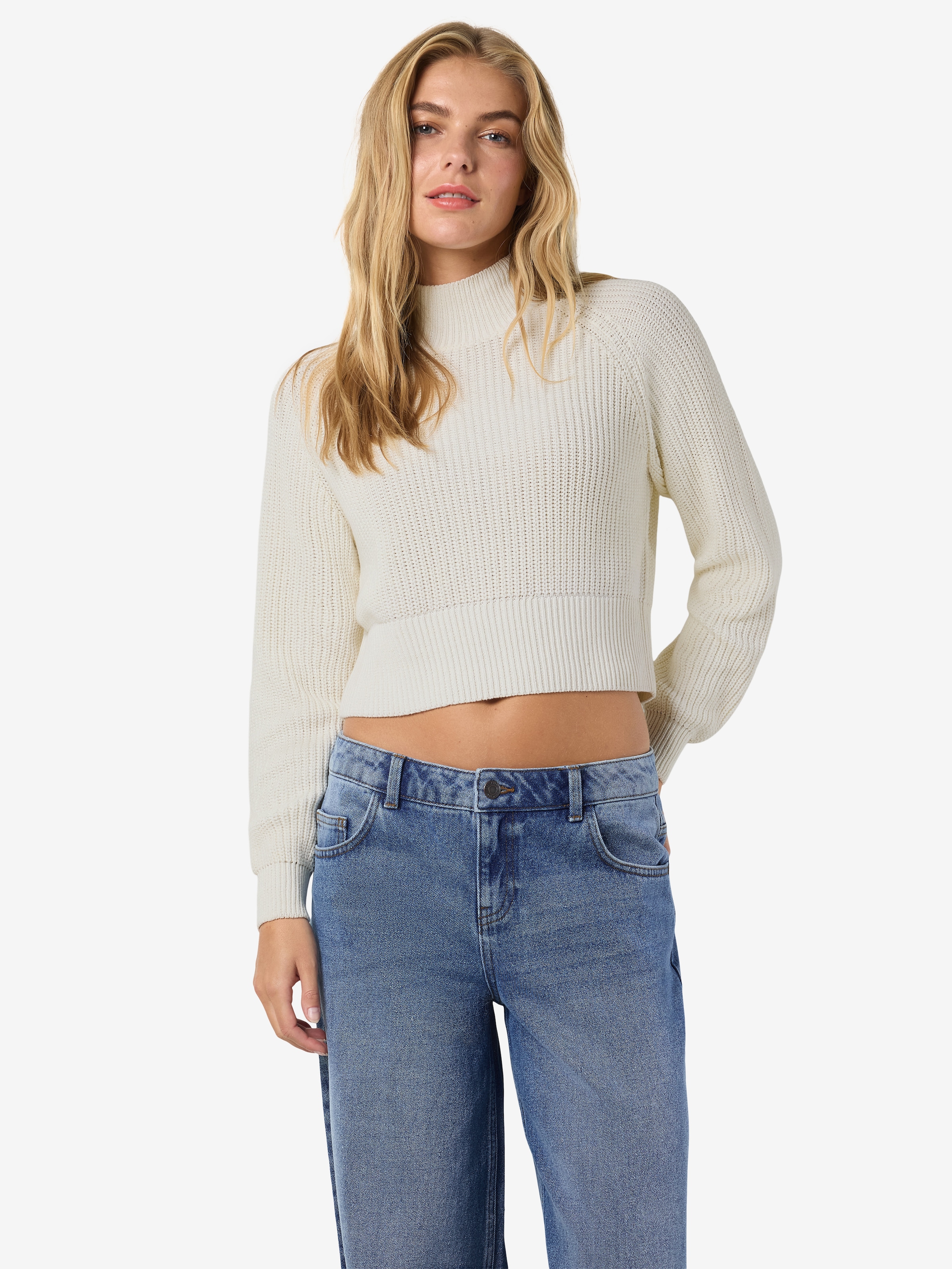 Image of Noisy may Stehkragenpullover "NMDARA L/S HIGH NECK KNIT FWD NOOS"