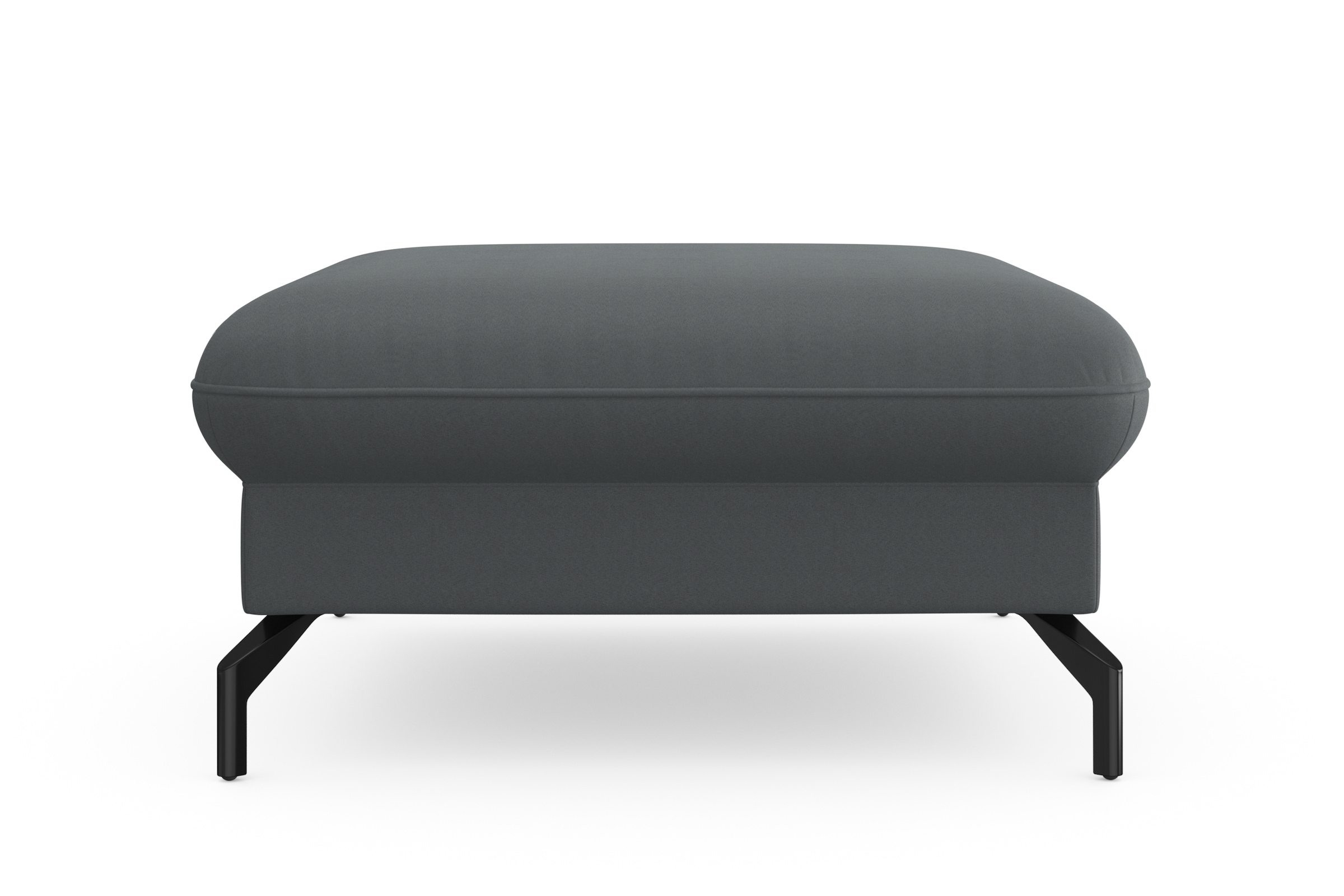 sit&more Hocker »Fashion«, inklusive Federkern, mit hochwertigen, schwarzen Metallfüssen