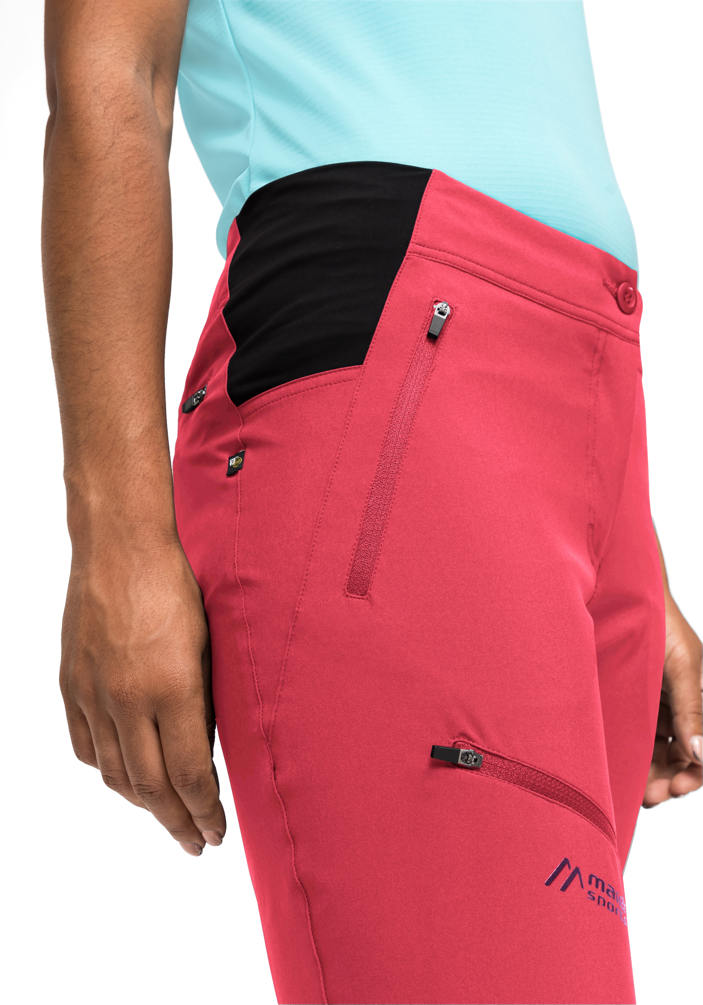 Finde Maier Sports Damen Trekking-Hose elastische Caprihose Vario«, Outdoor Wanderhose, auf Capri »Latit