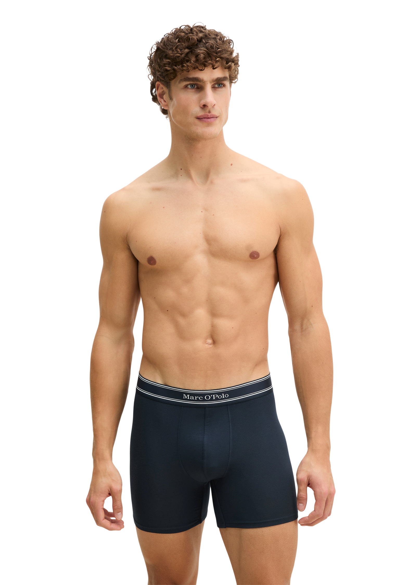 Marc O'Polo Pantalon rétro »Modal« 3er Pack,  mit etwas längerem Bein, Logobund, ohne Eingriff