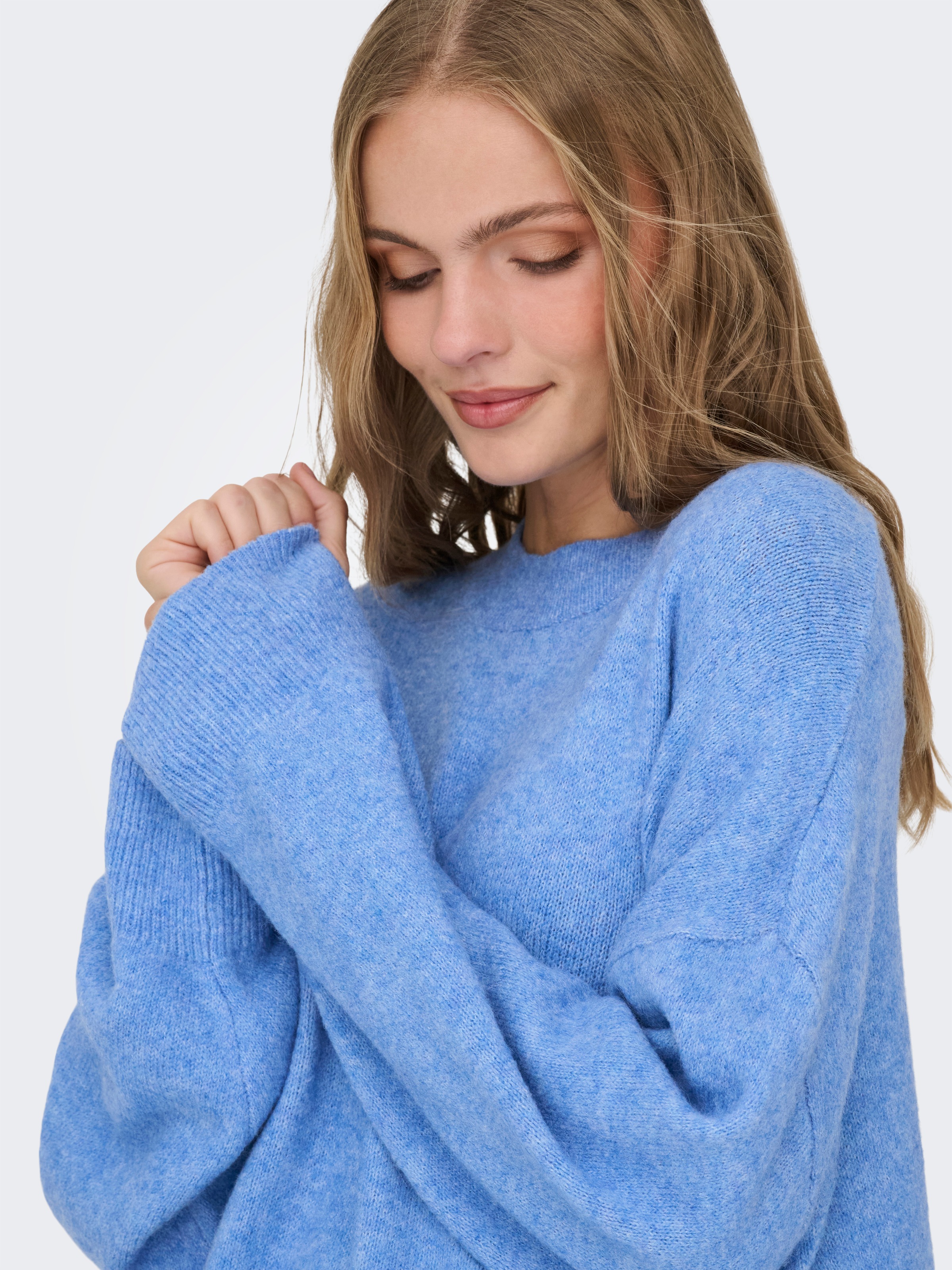 JDY Pull en tricot »JDYSONJA L/S O-NECK PULLOVER KNT NOOS« mélange de matériaux
