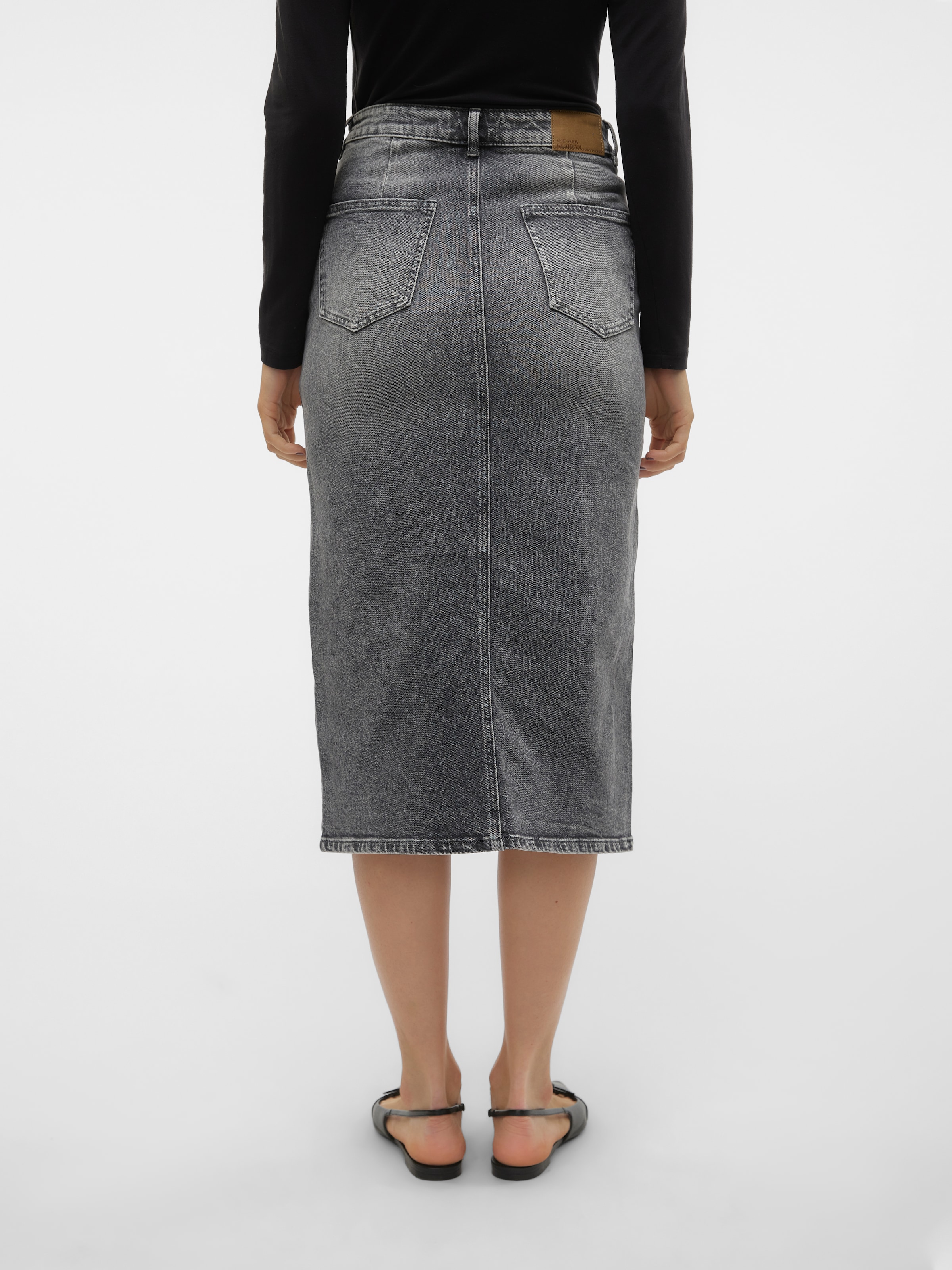 Vero Moda Maxirock »VMVERI HR CALF DENIM SKIRT GA NOOS«