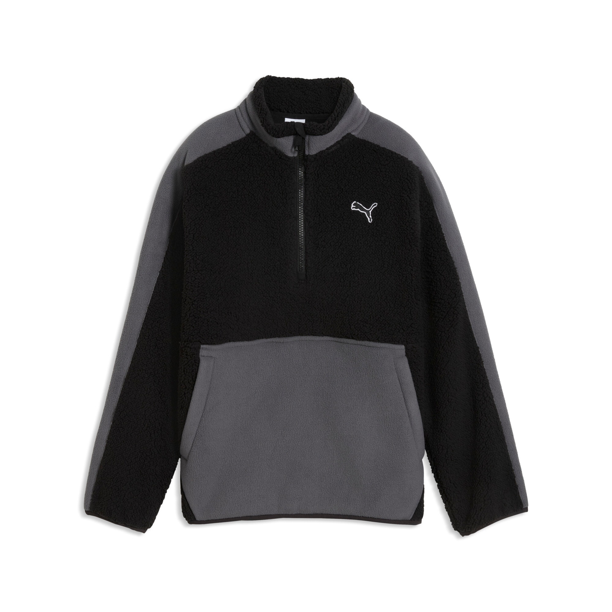 PUMA Sweat-shirt »ESS ELEVATED WINTERIZED RELAXED HALF-ZIP«, avec col montant, avec fermeture éclair, avec poche kangourou
