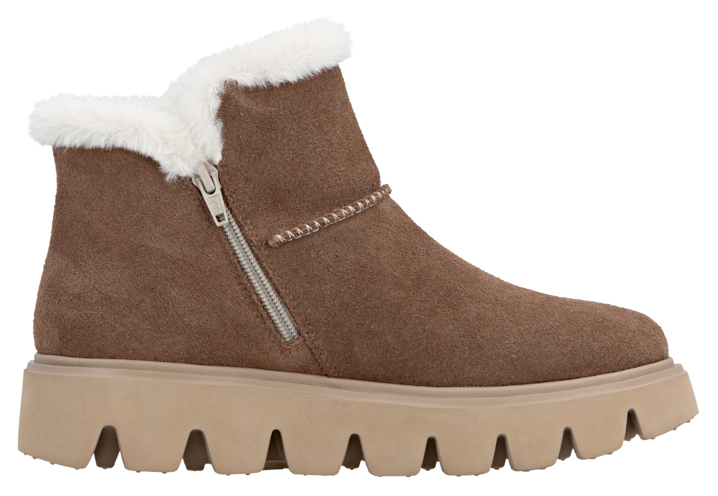 RIEKER Sport Winterboots, Plateaustiefel, Schlupfschuh mit Innenreissverschluss